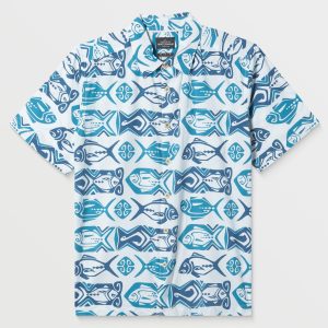 Waterman Band O Fish Shirt - White Print
