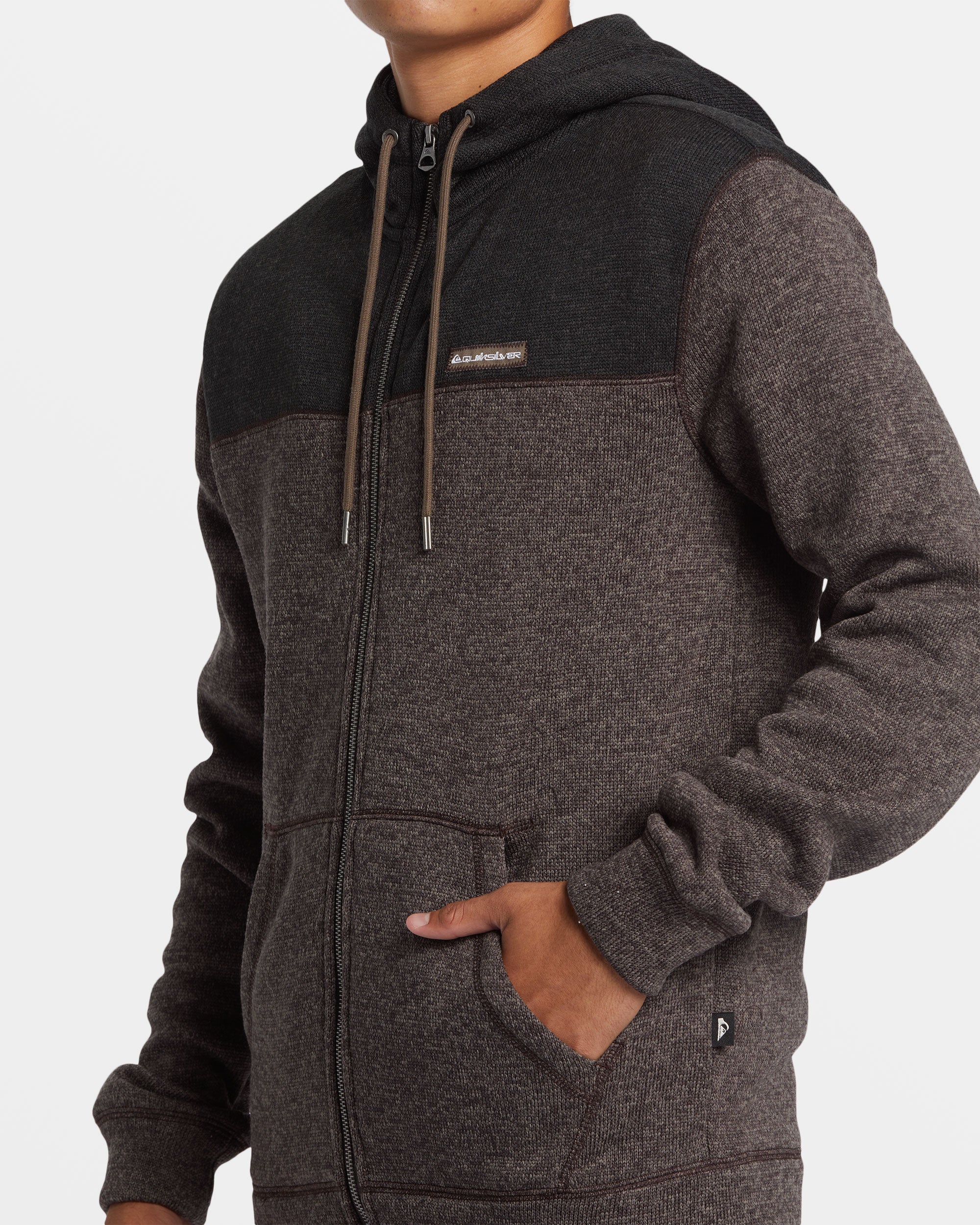 Keller Block Zip Hoodie - Canteen Heather - Image 5