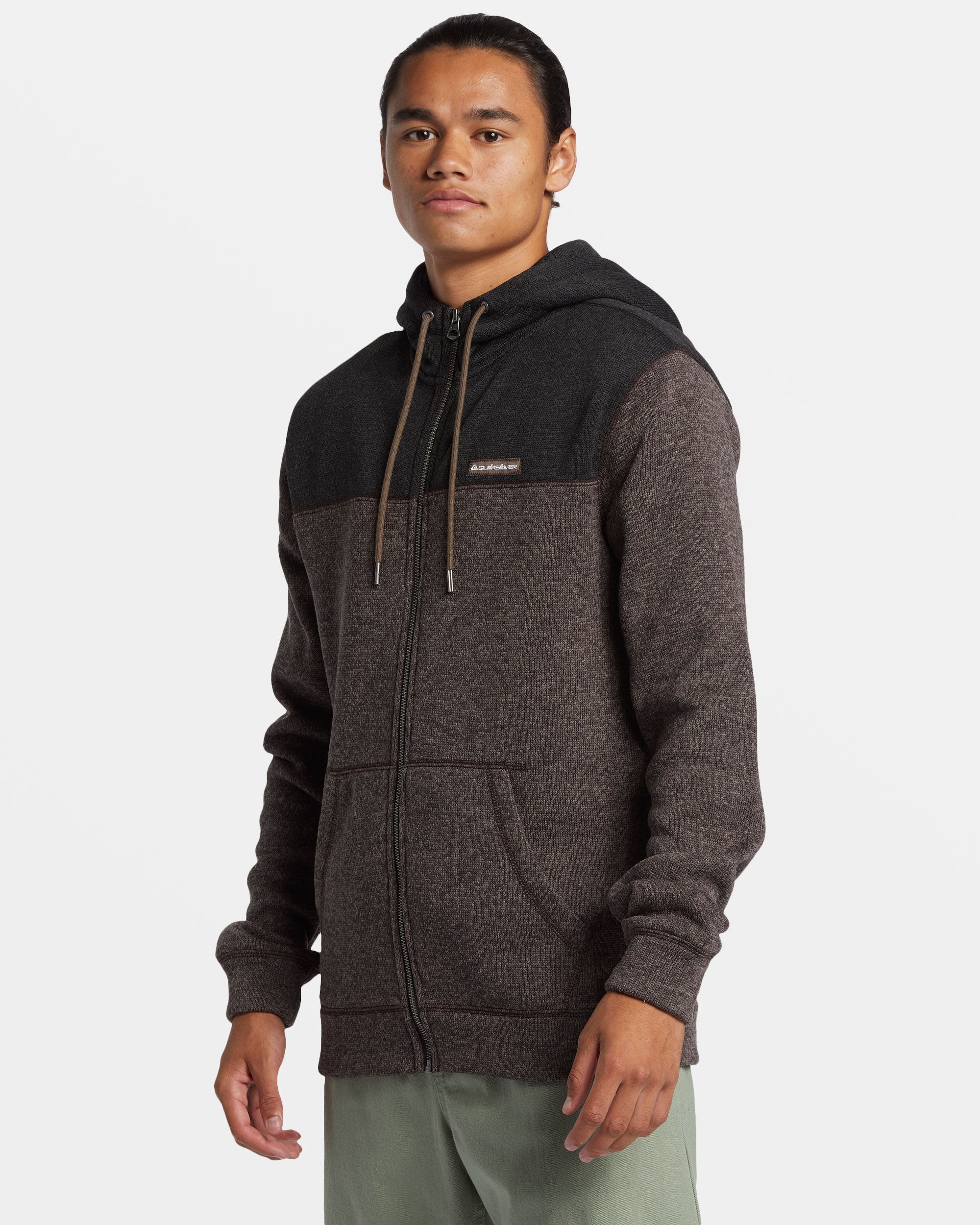 Keller Block Zip Hoodie - Canteen Heather - Image 4
