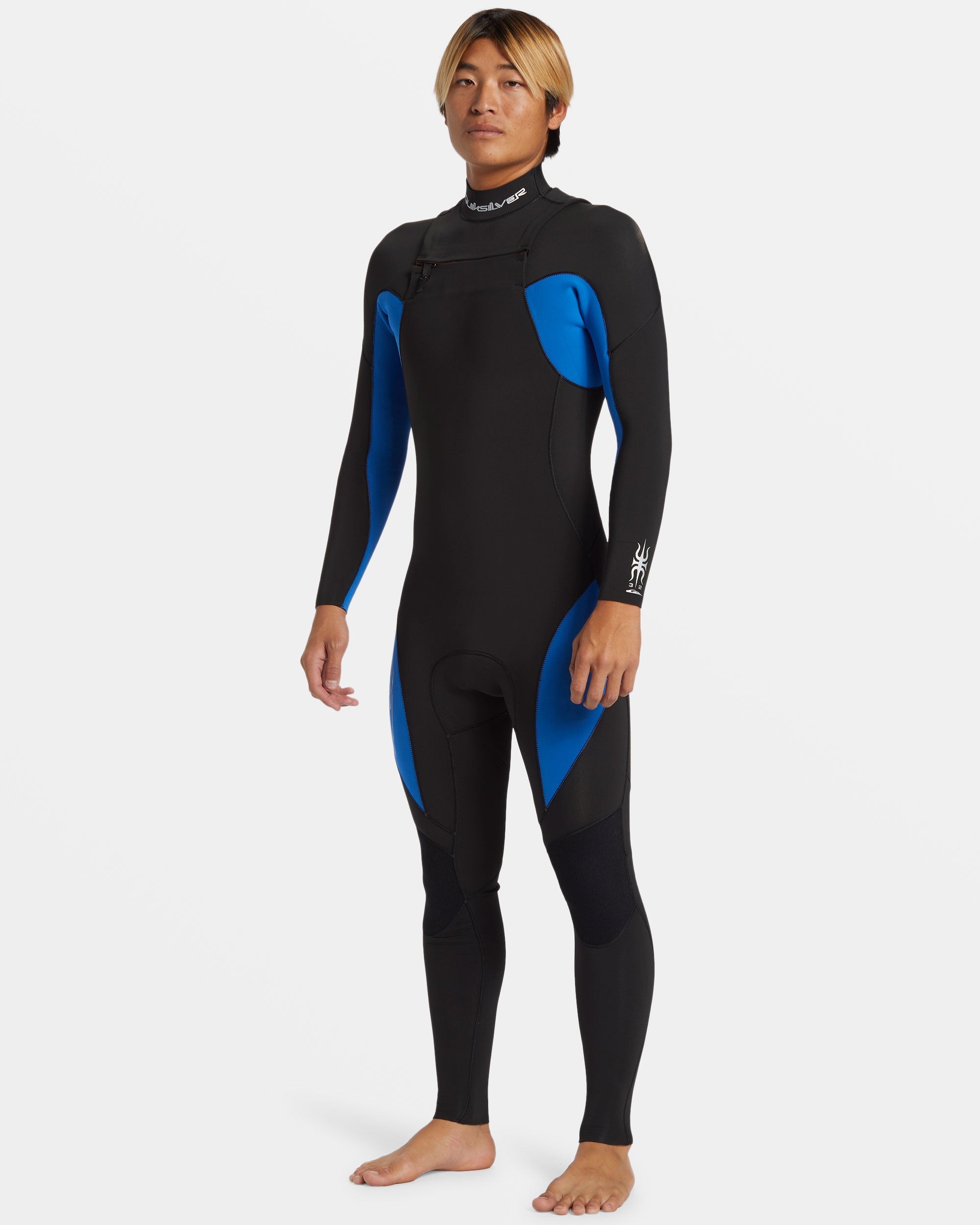 4/3mm Mercury Chest Zip GBS Wetsuit - Olympian Blue - Image 5