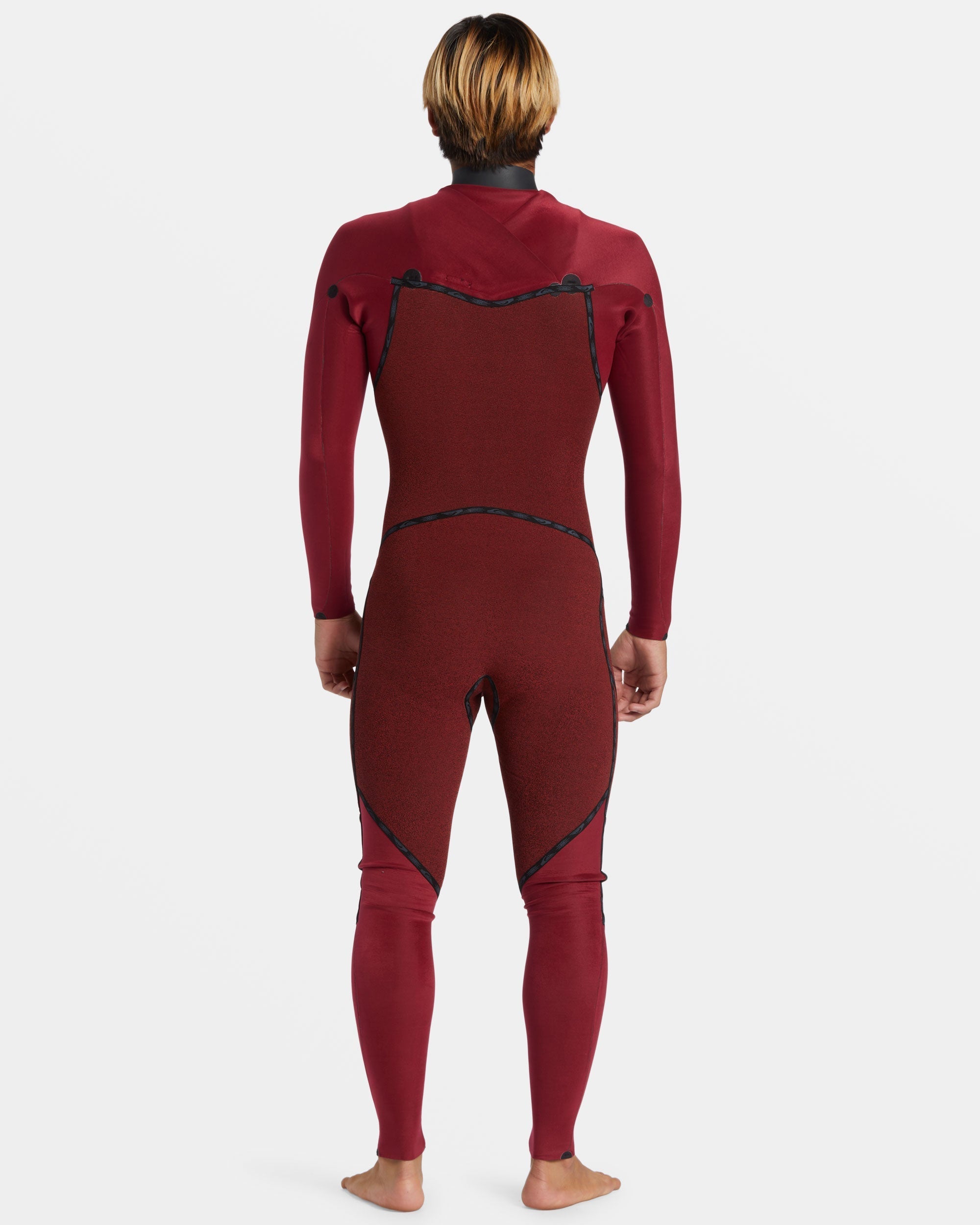 3/2mm Mercury Chest Zip GBS Wetsuit - High Risk Red - Image 4