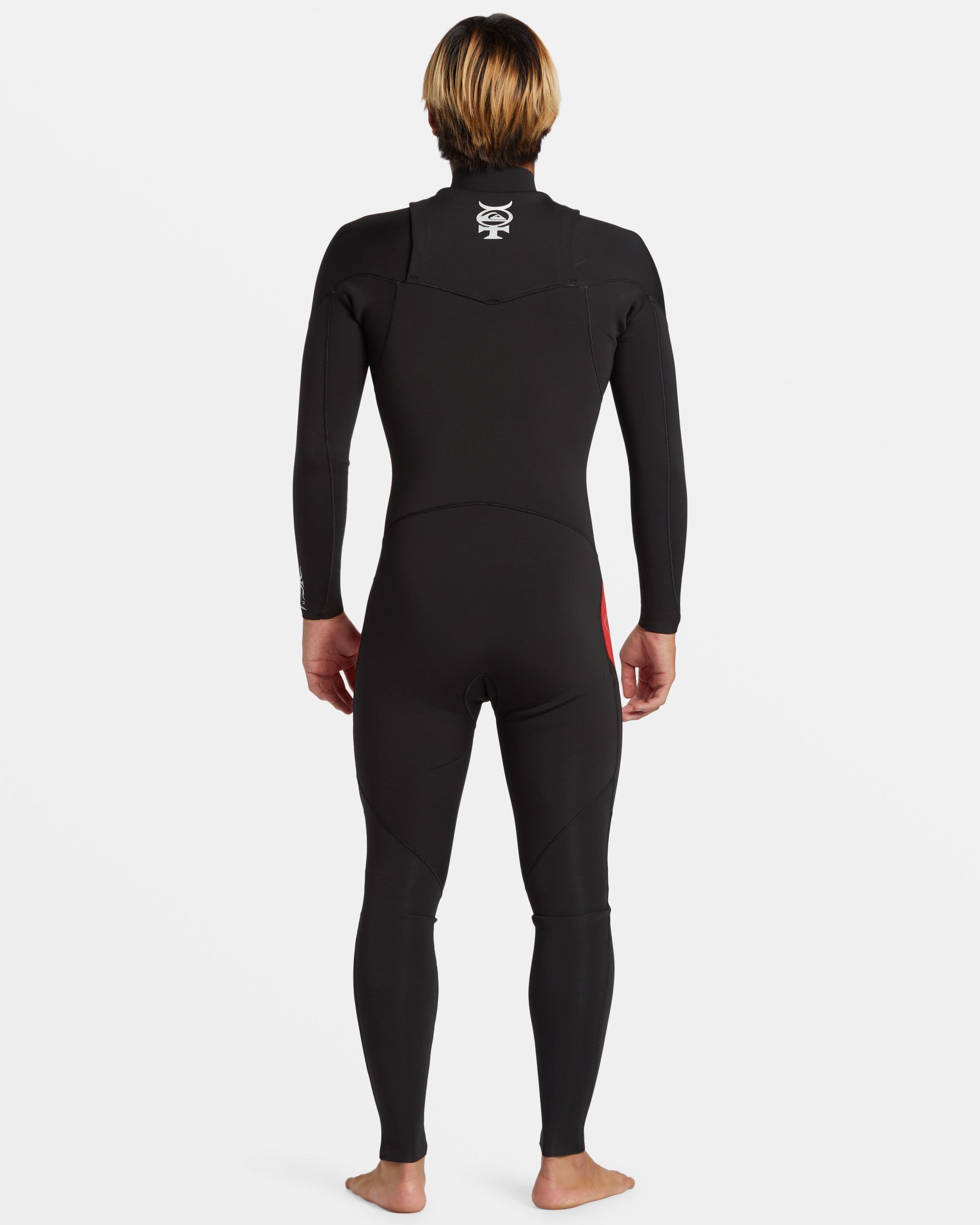 3/2mm Mercury Chest Zip GBS Wetsuit - High Risk Red - Image 3