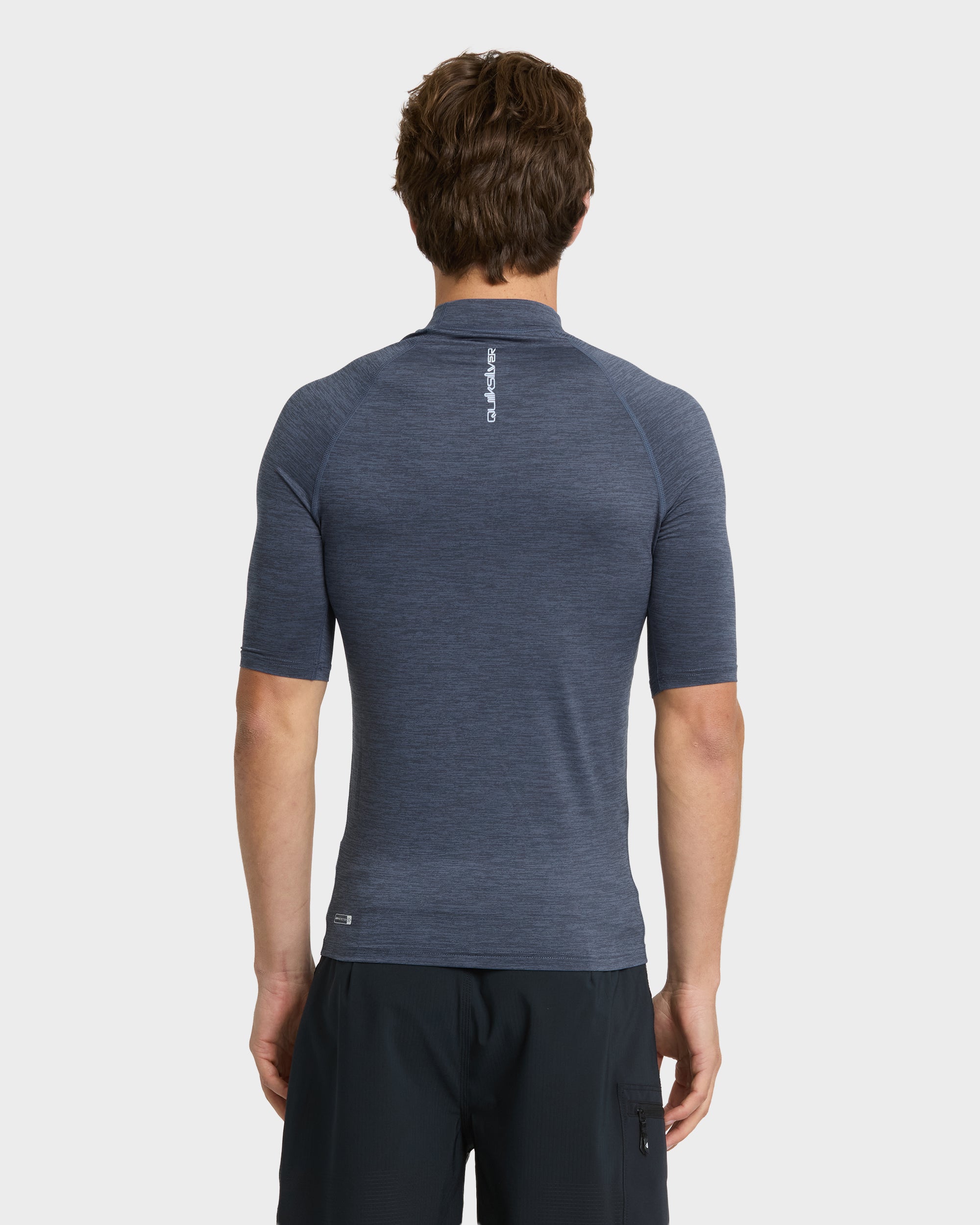 Everyday UPF 50 Short Sleeve Rashguard - Vintage Indigo Heather - Image 2