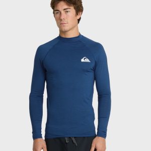 Everyday UPF 50 Long Sleeve Rashguard - Monaco Blue Heather