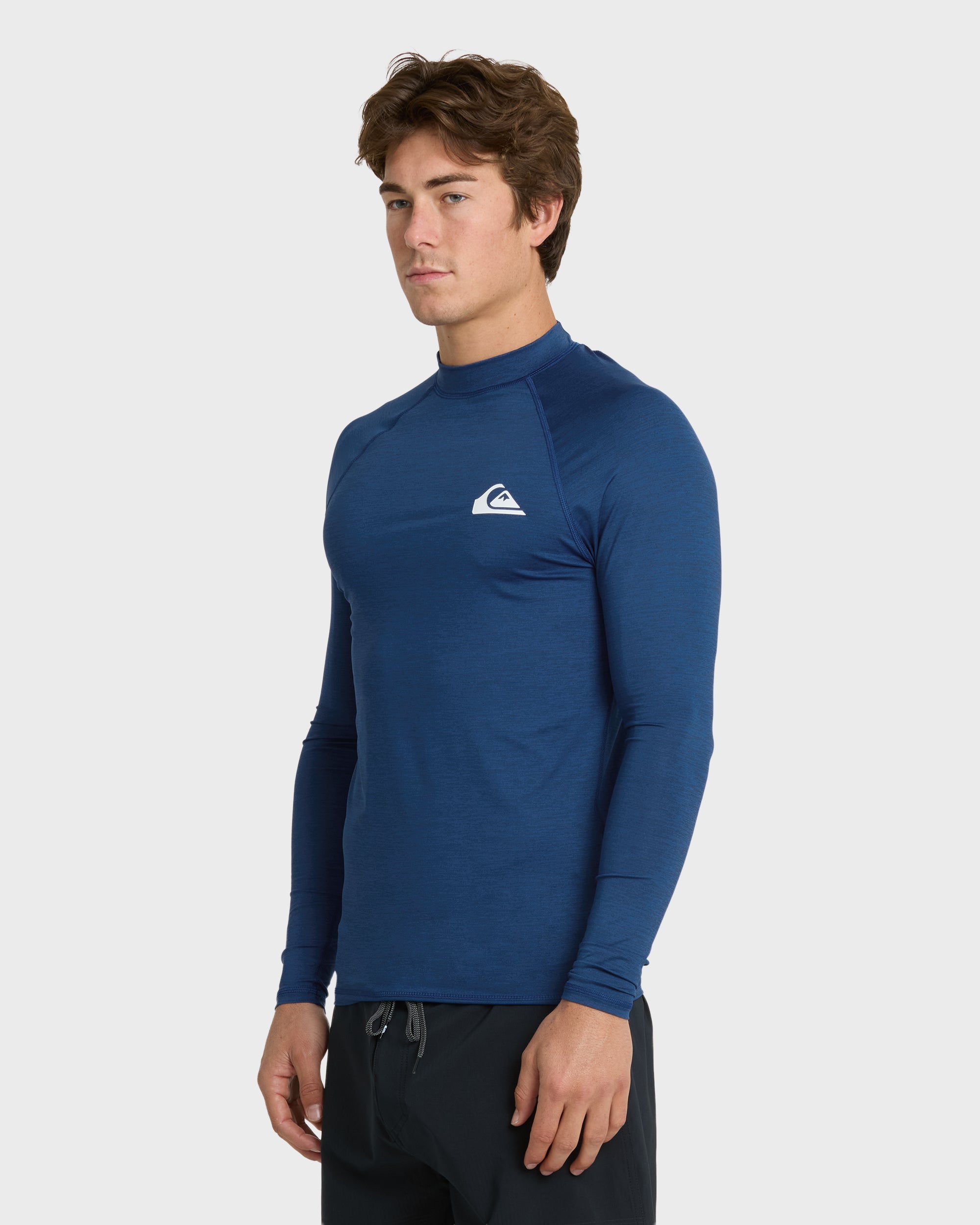 Everyday UPF 50 Long Sleeve Rashguard - Monaco Blue Heather - Image 4
