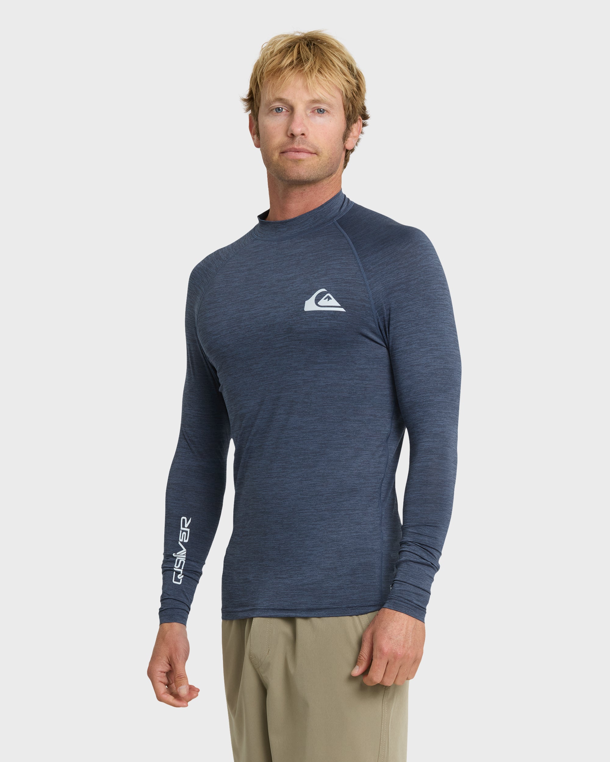 Everyday Upf 50 Long Sleeve Rashguard - Vintage Indigo Heather - Image 4