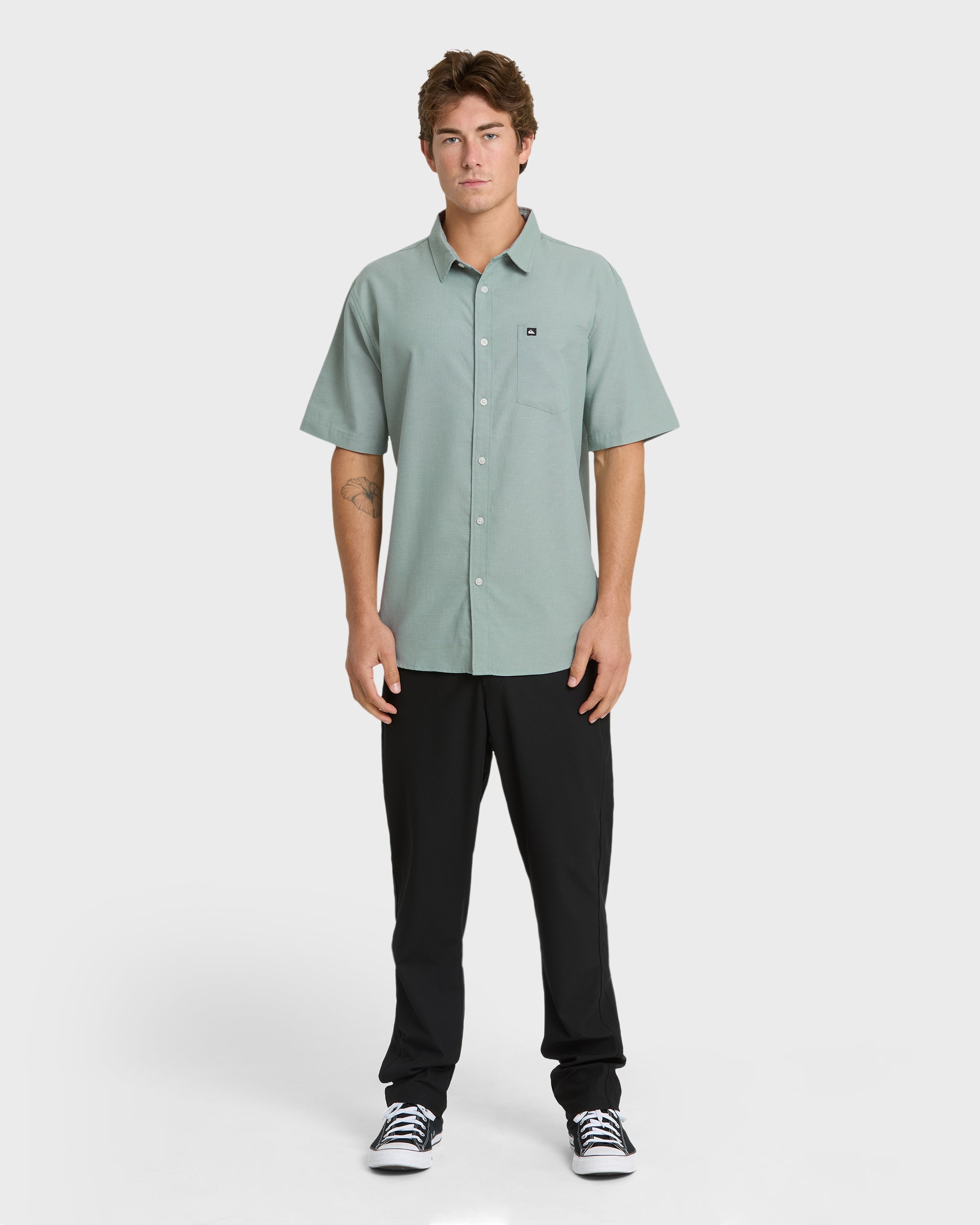 Shoreline Classic Short Sleeve Shirt - Chinois Green - Image 3