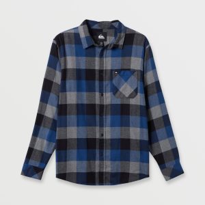 Motherfly Long Sleeve Flannel - Estate Blue Motherfly