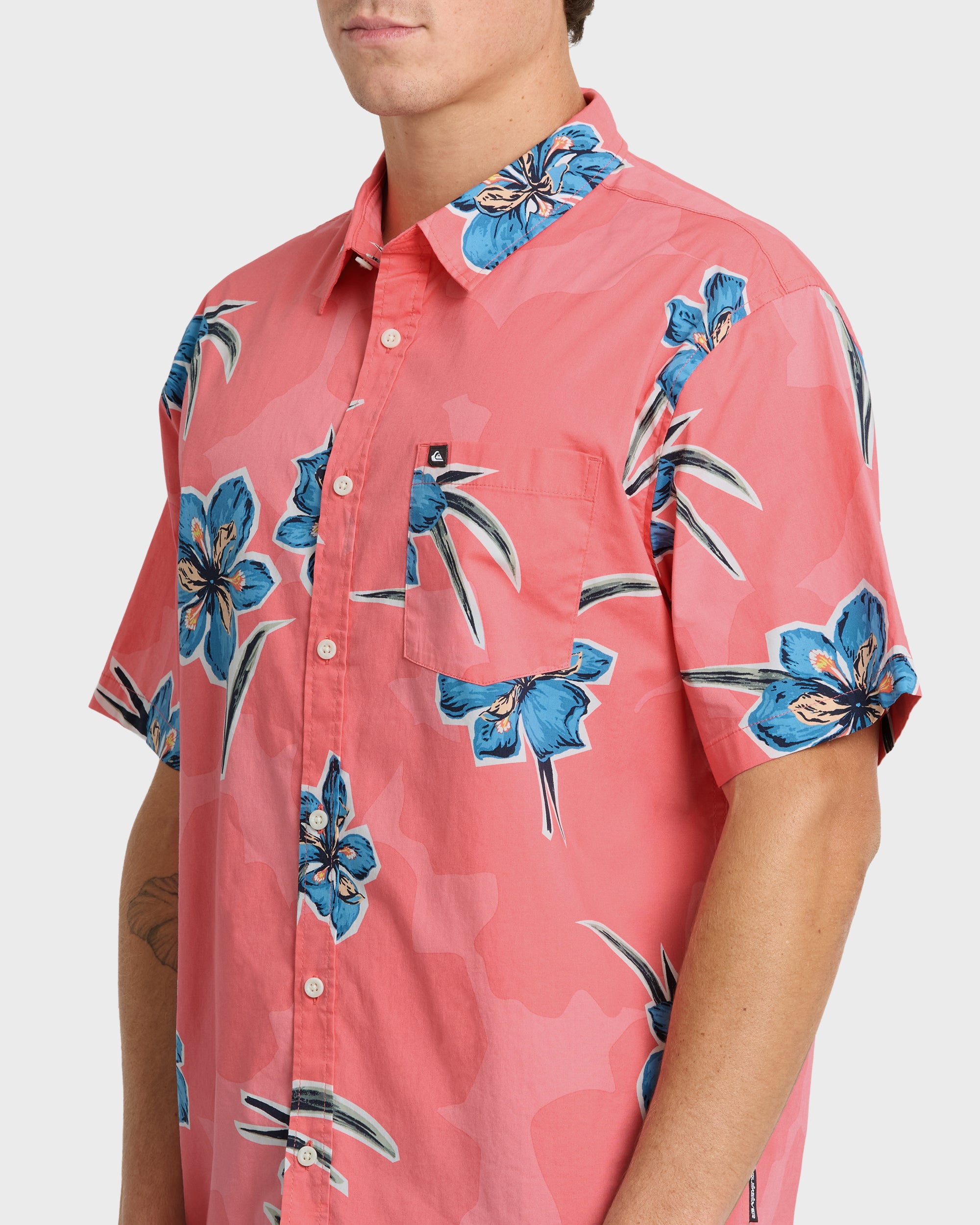 Apero Organic Classics Short Sleeve Shirt - Strawberry Print - Image 5