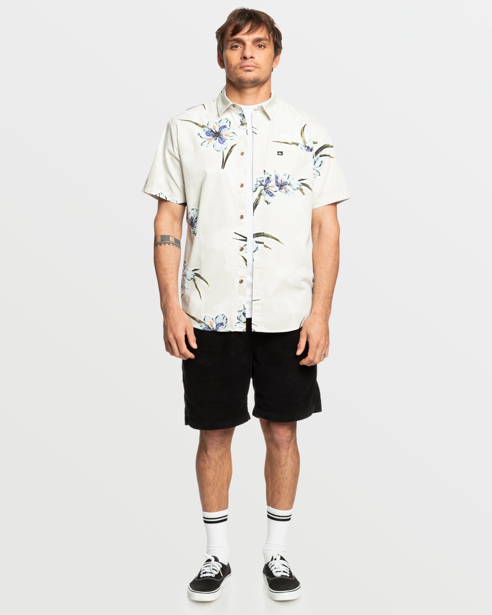 Apero Organic Classics Short Sleeve Shirt - Silver Birch Print - Image 3