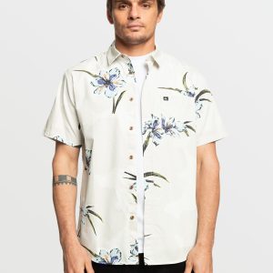 Apero Organic Classics Short Sleeve Shirt - Silver Birch Print