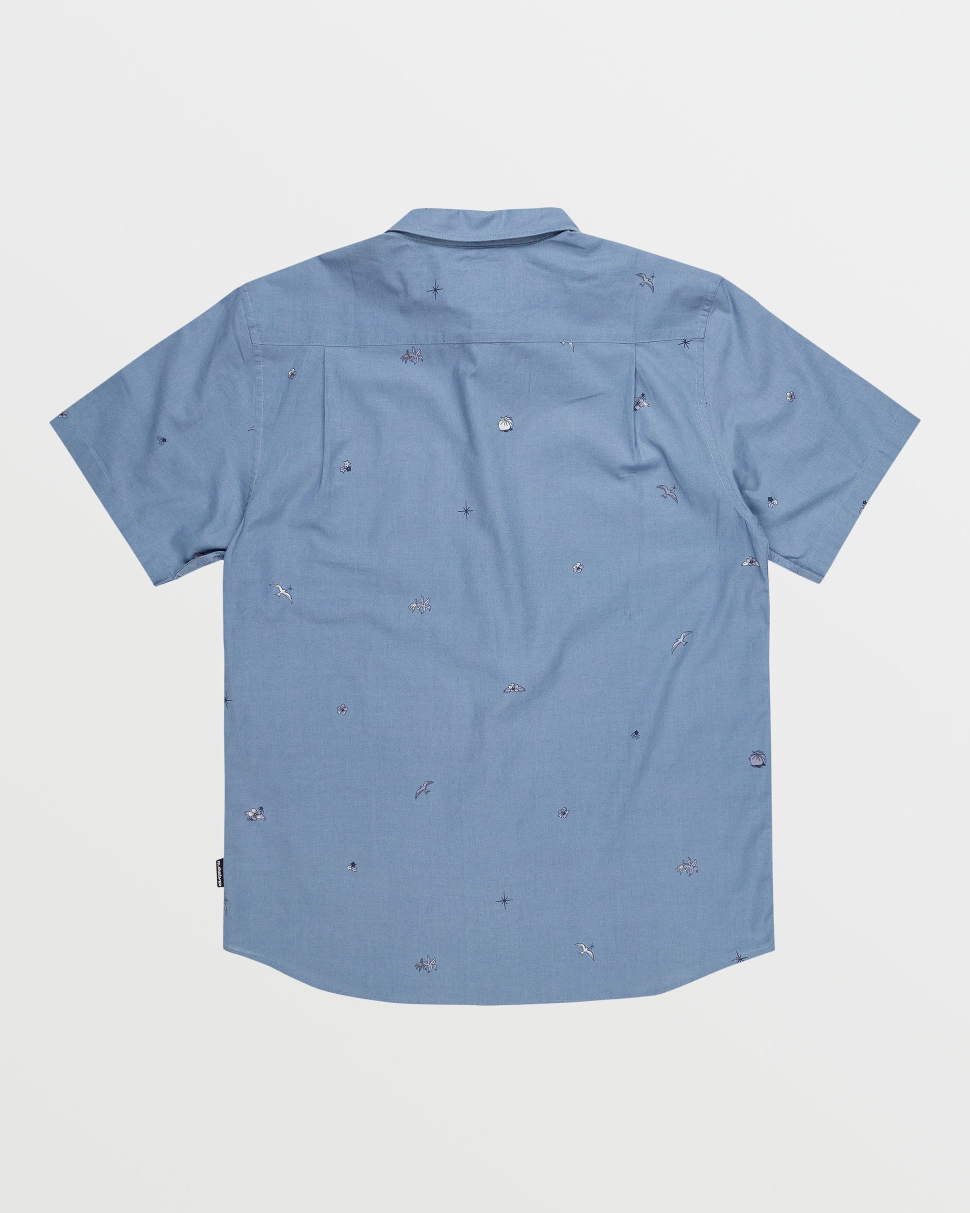 Apero Tropic Mini Classics Short Sleeve Shirt - Coronet Blue Print - Image 2