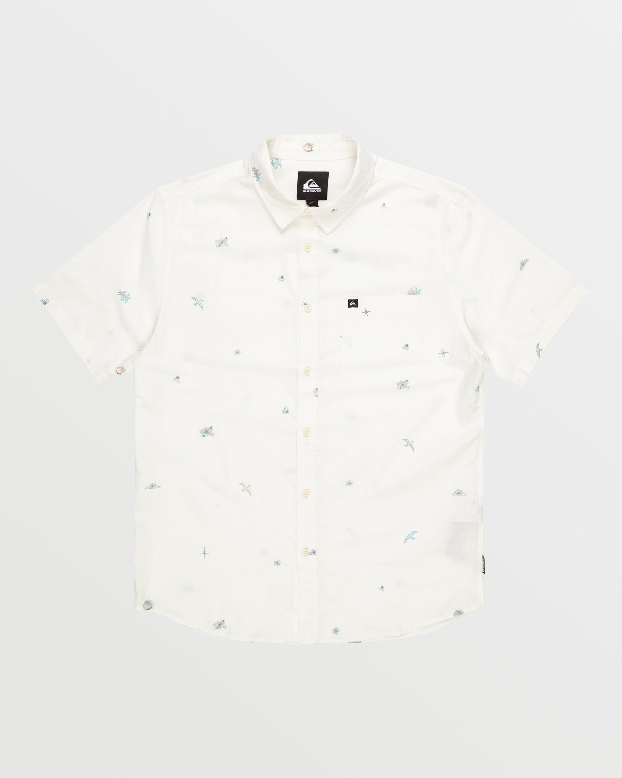 Apero Tropic Mini Classics Short Sleeve Shirt - Marshmellow Print