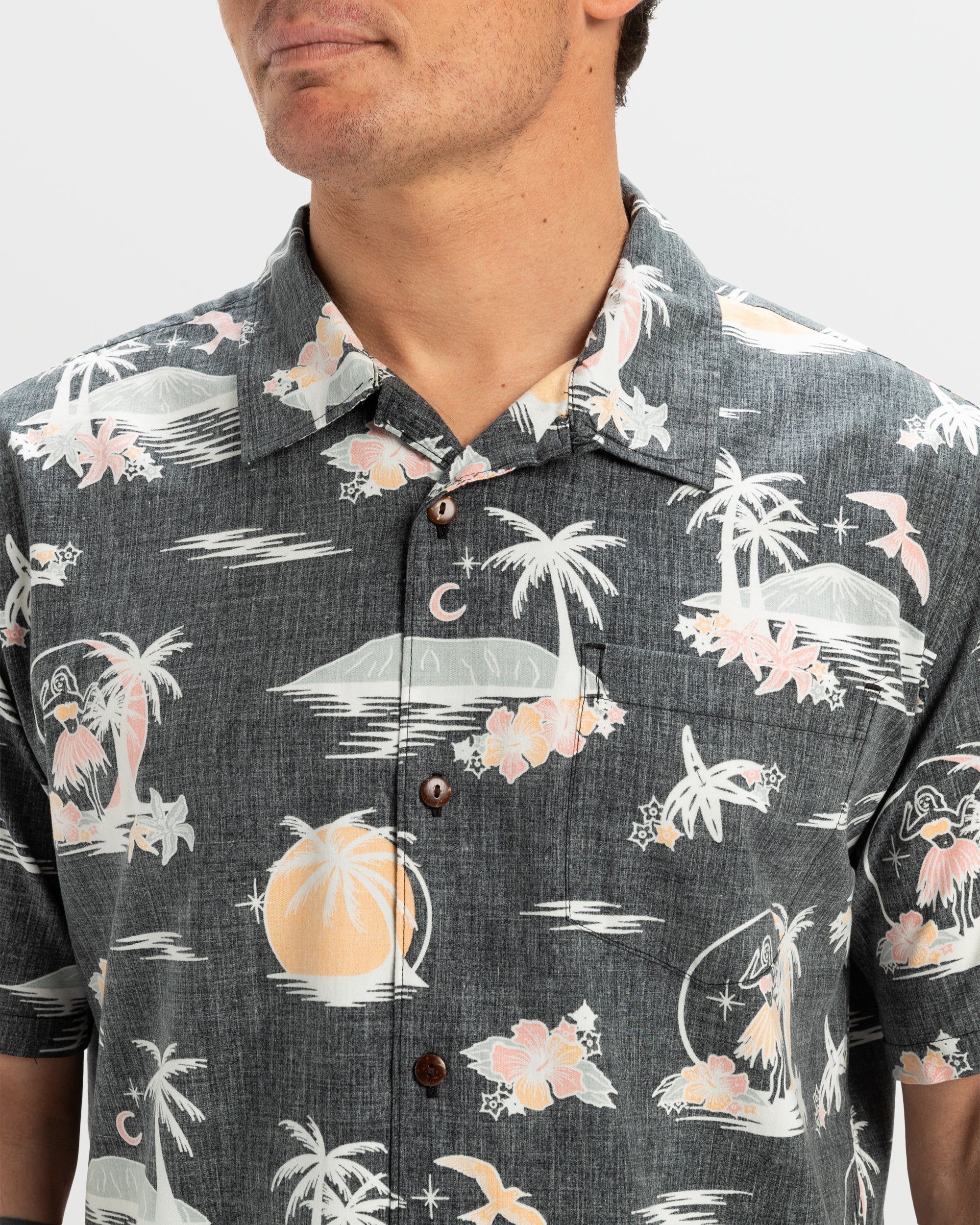 DNA Destination Island Short Sleeve Shirt - Black - Image 5