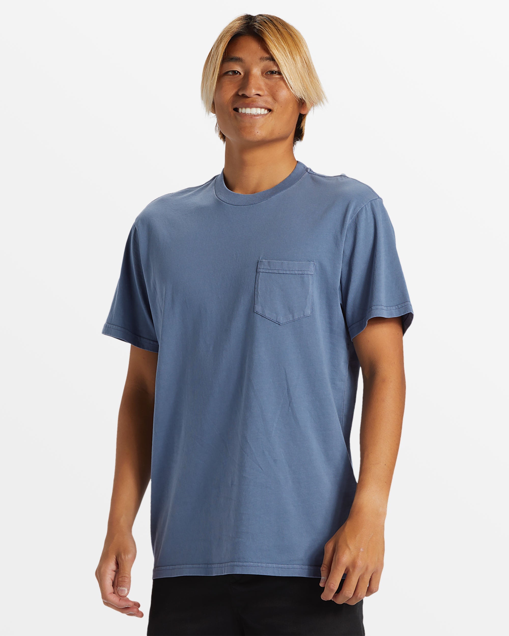 Salt Water Pocket Tee T-Shirt - Vintage Indigo - Image 4