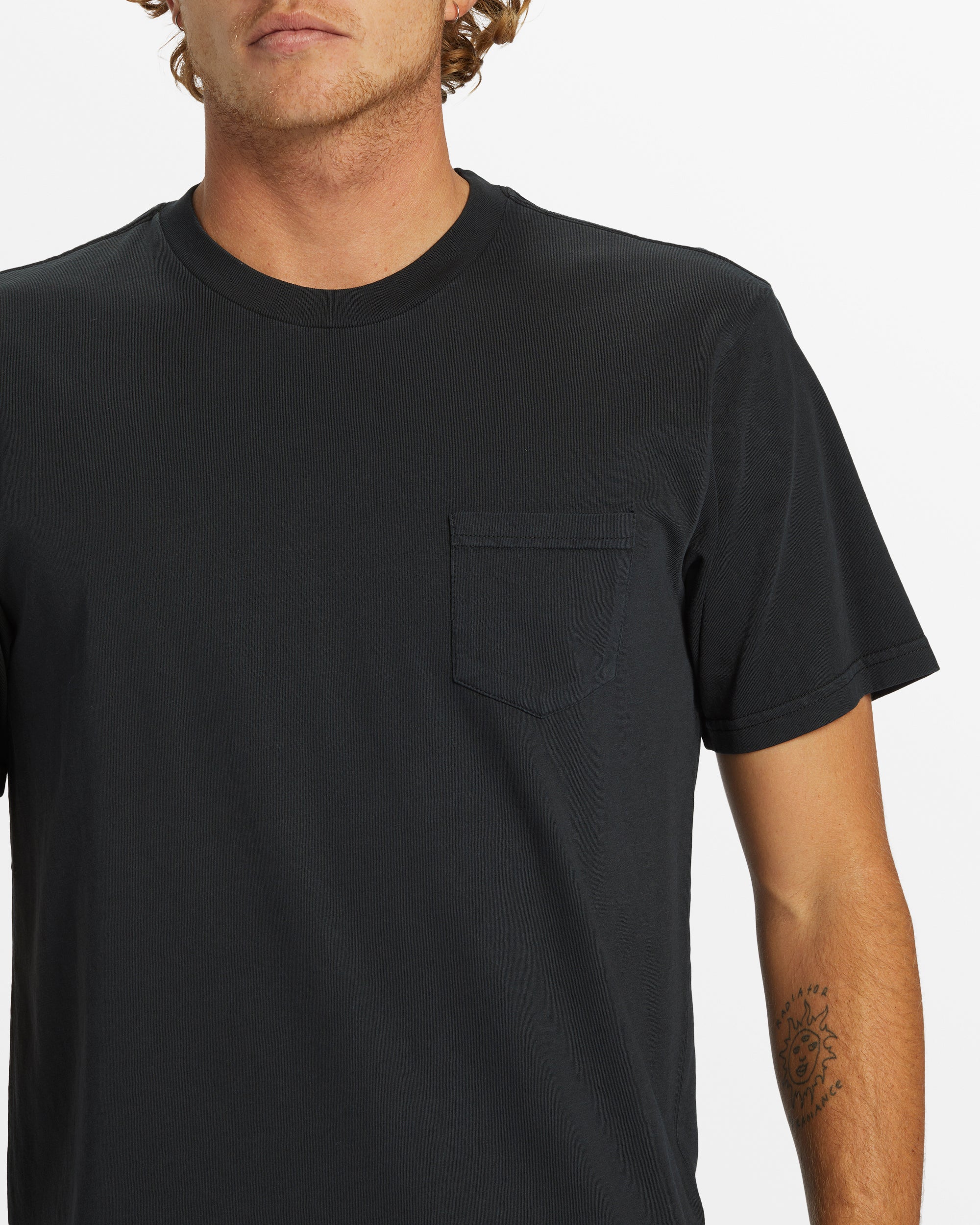 Salt Water Pocket Tee T-Shirt - Black - Image 5