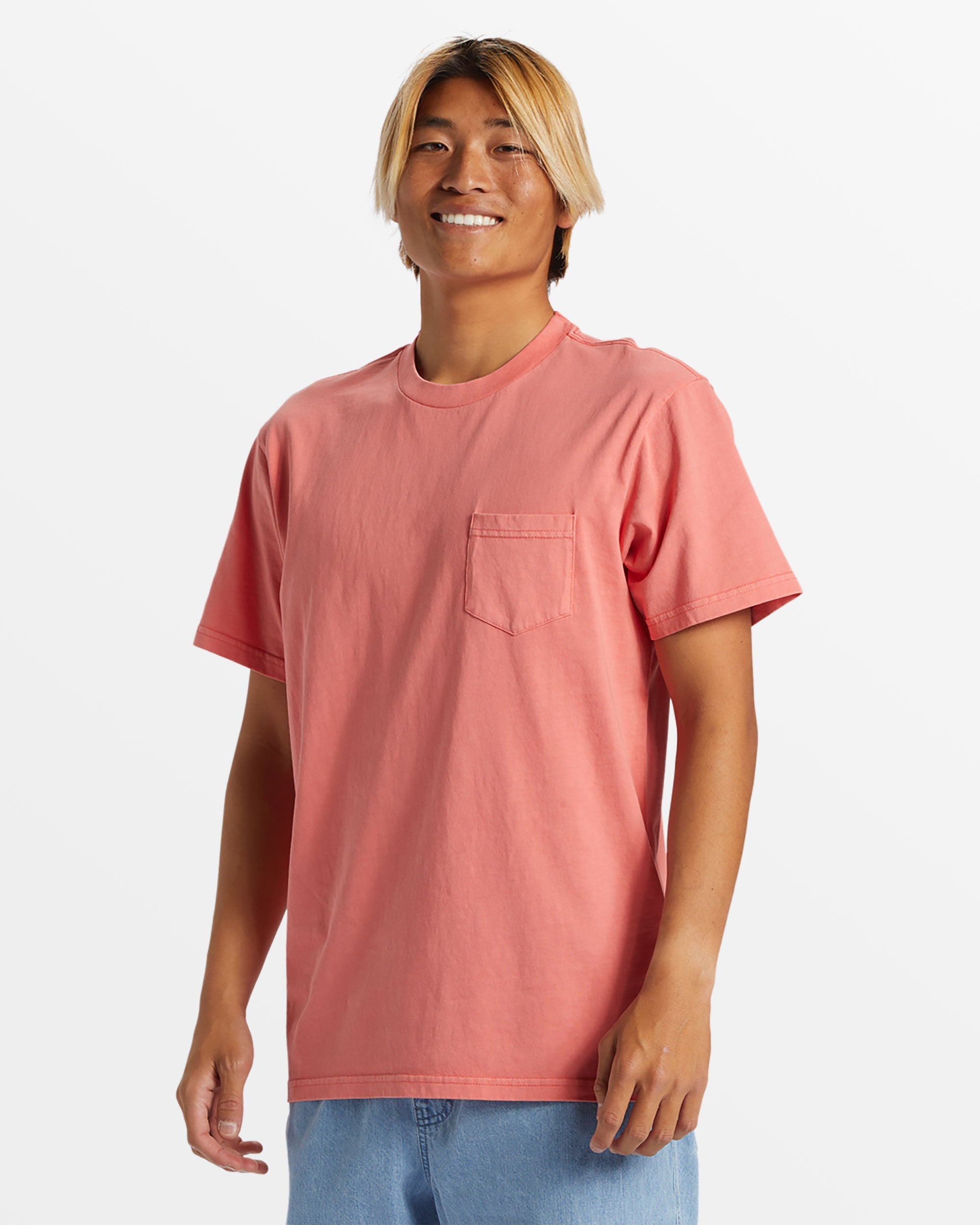Salt Water Pocket Tee T-Shirt - Spiced Coral - Image 4