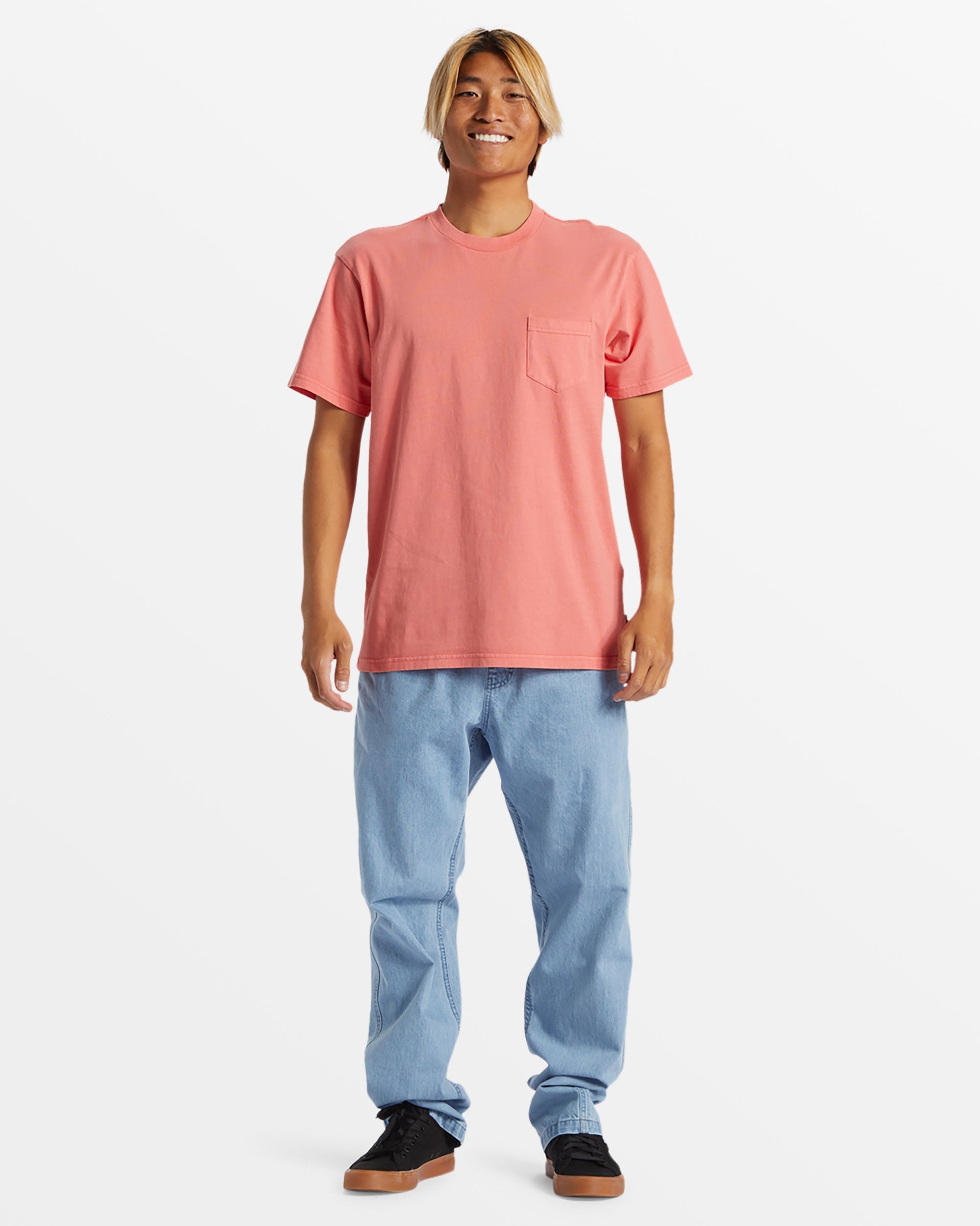 Salt Water Pocket Tee T-Shirt - Spiced Coral - Image 3