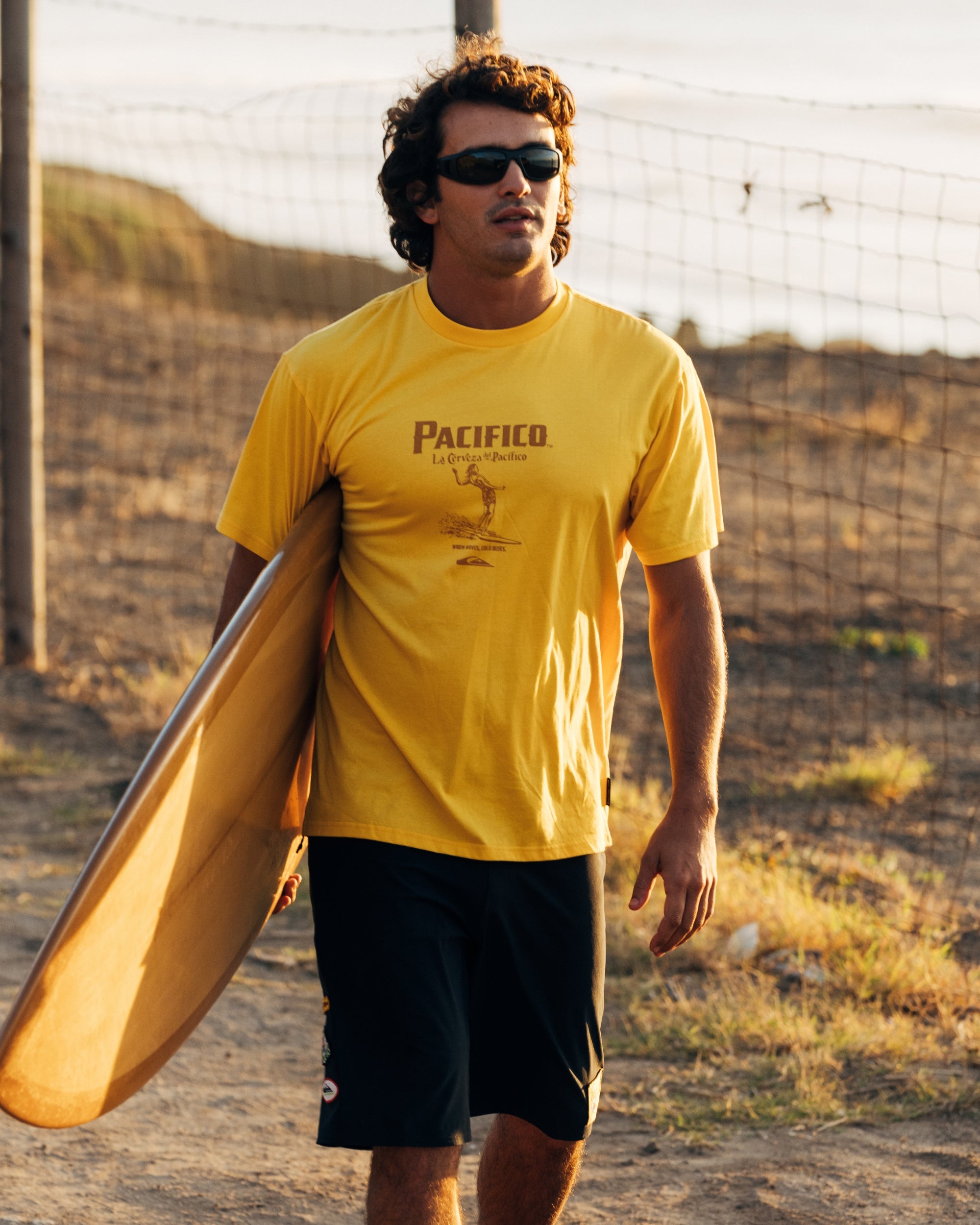 Quiksilver x Pacifico Baja Arch T-Shirt - Sunshine - Image 2