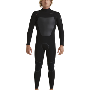 3/2 Marathon Sessions Chest Zip Fullsuit - Black