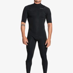 2/2 Everyday Sessions Chest Zip Short Sleeve Wetsuit - Black
