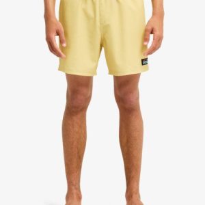 One Piece Solid 16 Elastic Waist Boardshorts - Pampas