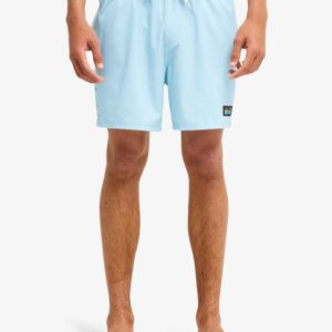 One Piece Solid 16 Elastic Waist Boardshorts - Stratosphere