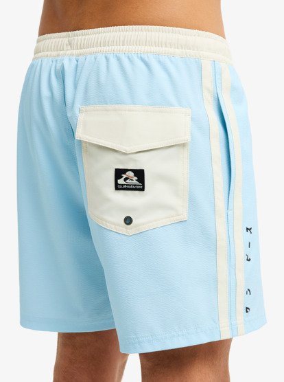 One Piece Solid 16 Elastic Waist Boardshorts - Stratosphere - Image 6