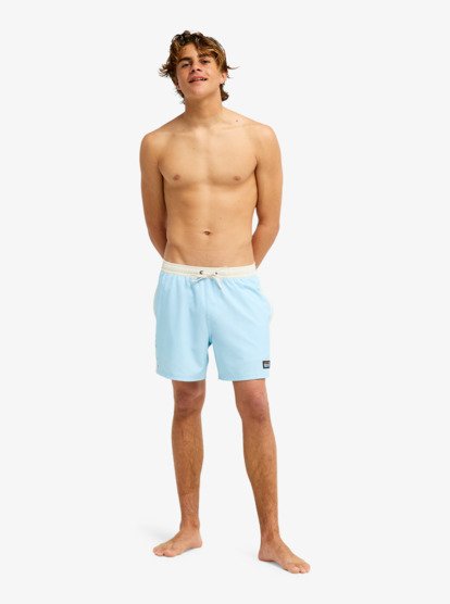 One Piece Solid 16 Elastic Waist Boardshorts - Stratosphere - Image 7