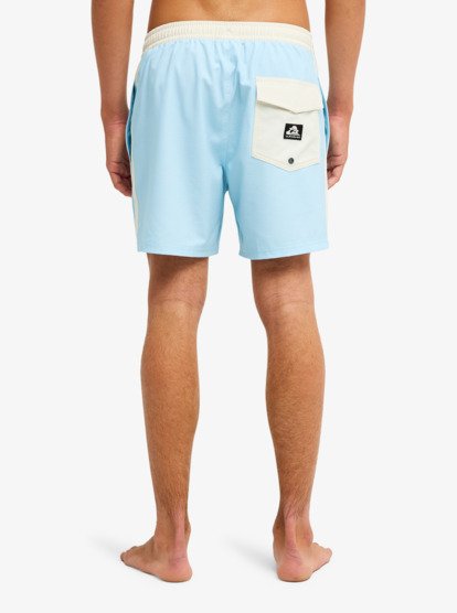 One Piece Solid 16 Elastic Waist Boardshorts - Stratosphere - Image 8