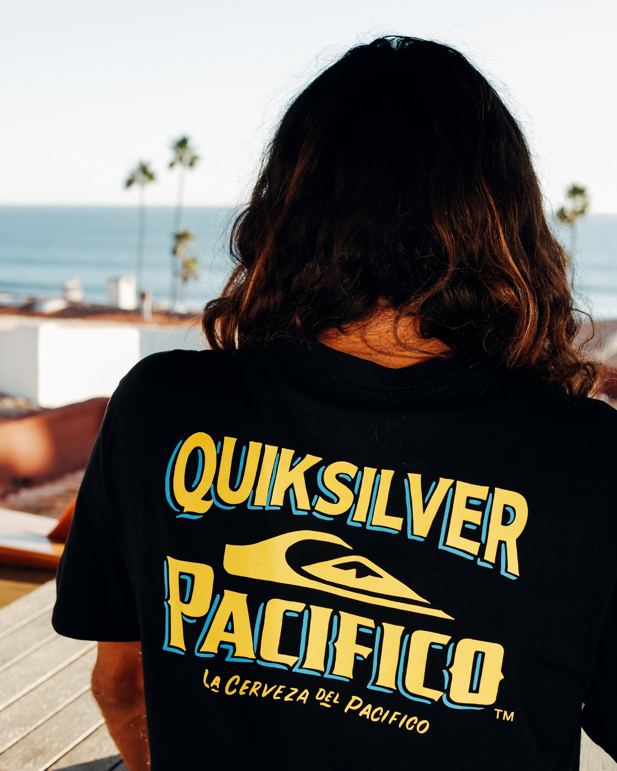 Quiksilver x Pacifico Signage T-Shirt - Black - Image 2