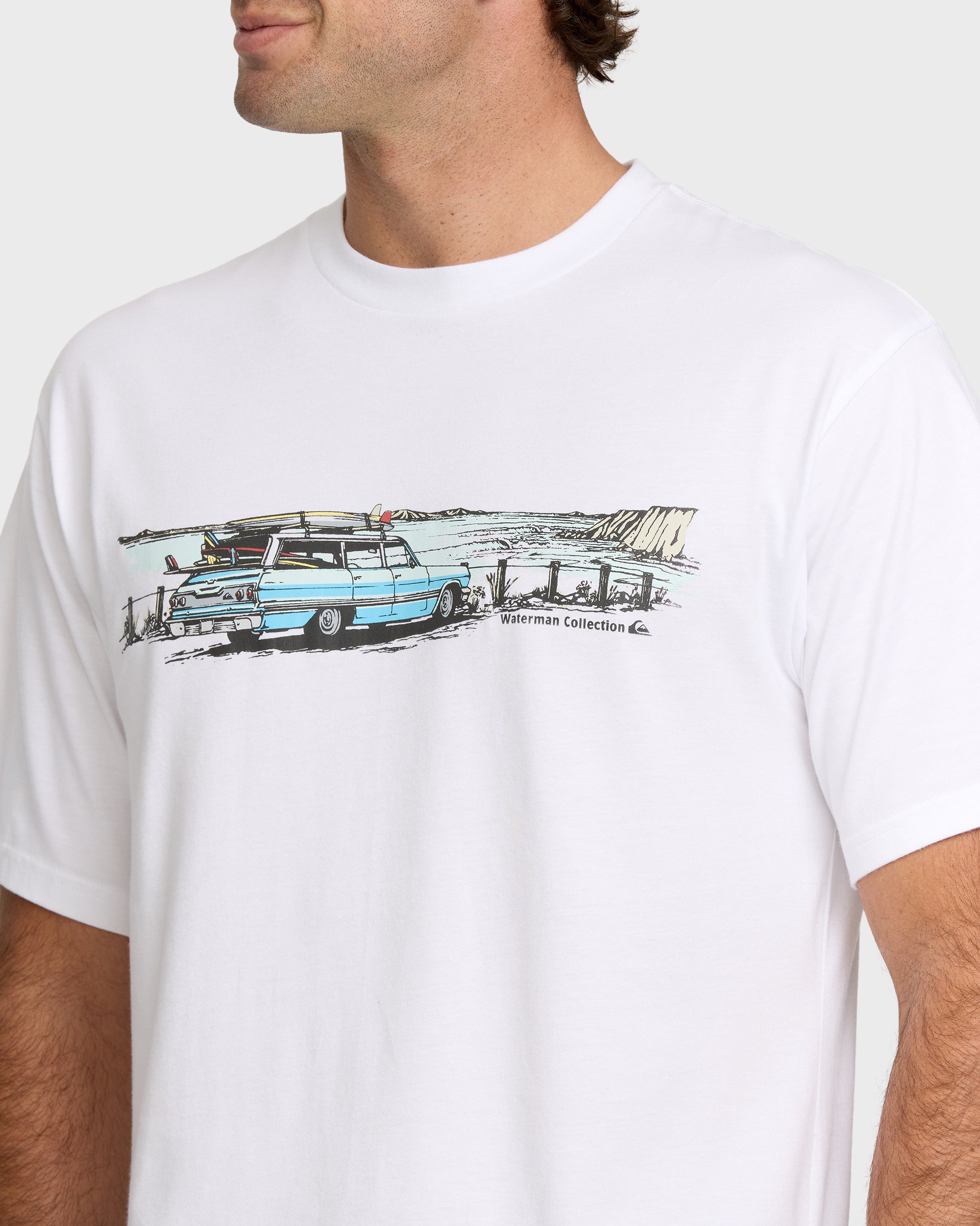 Waterman Point Break T-Shirt - White - Image 5