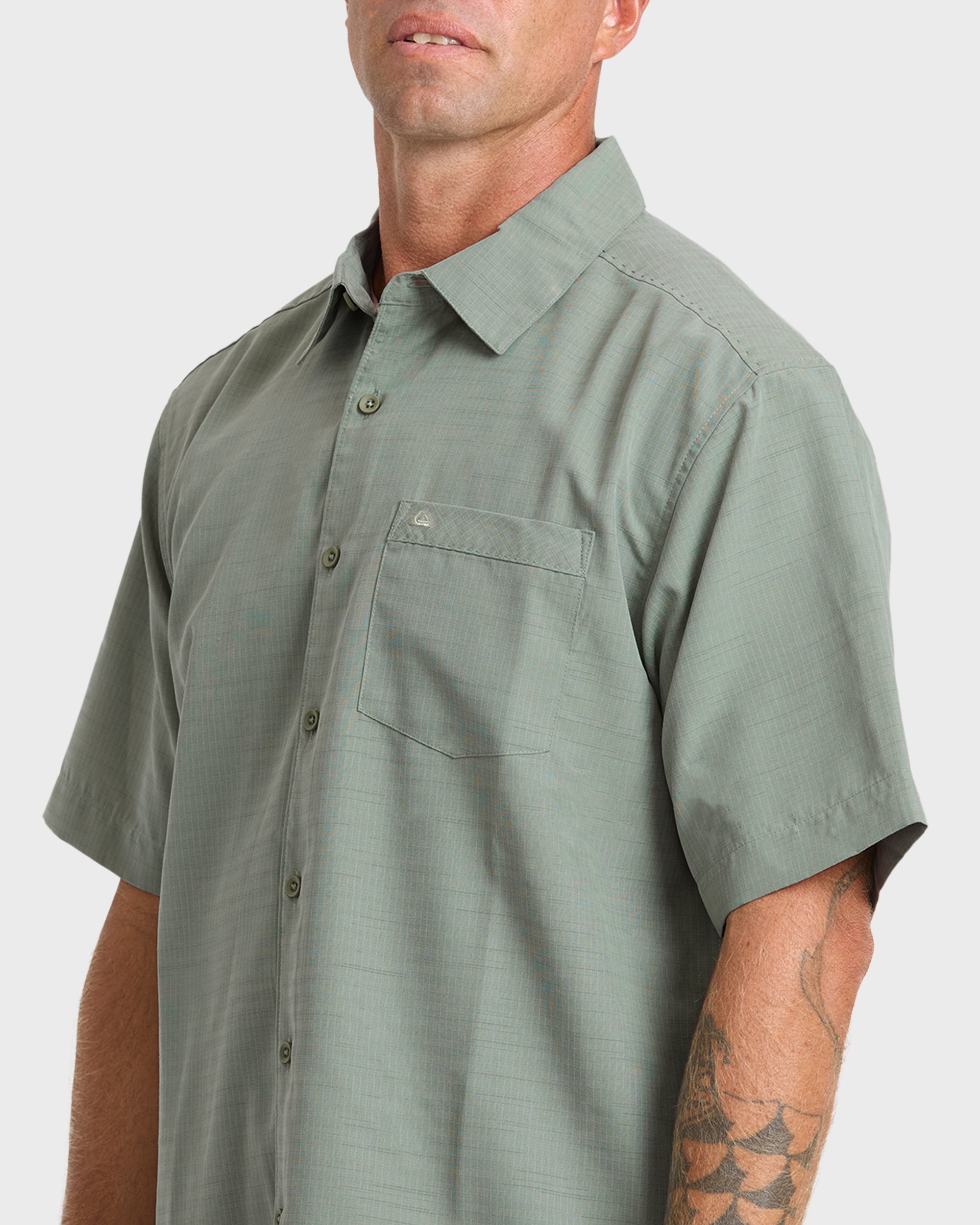 Waterman Centinela Premium Anti-Wrinkle Shirt - Lily Pad - Image 5