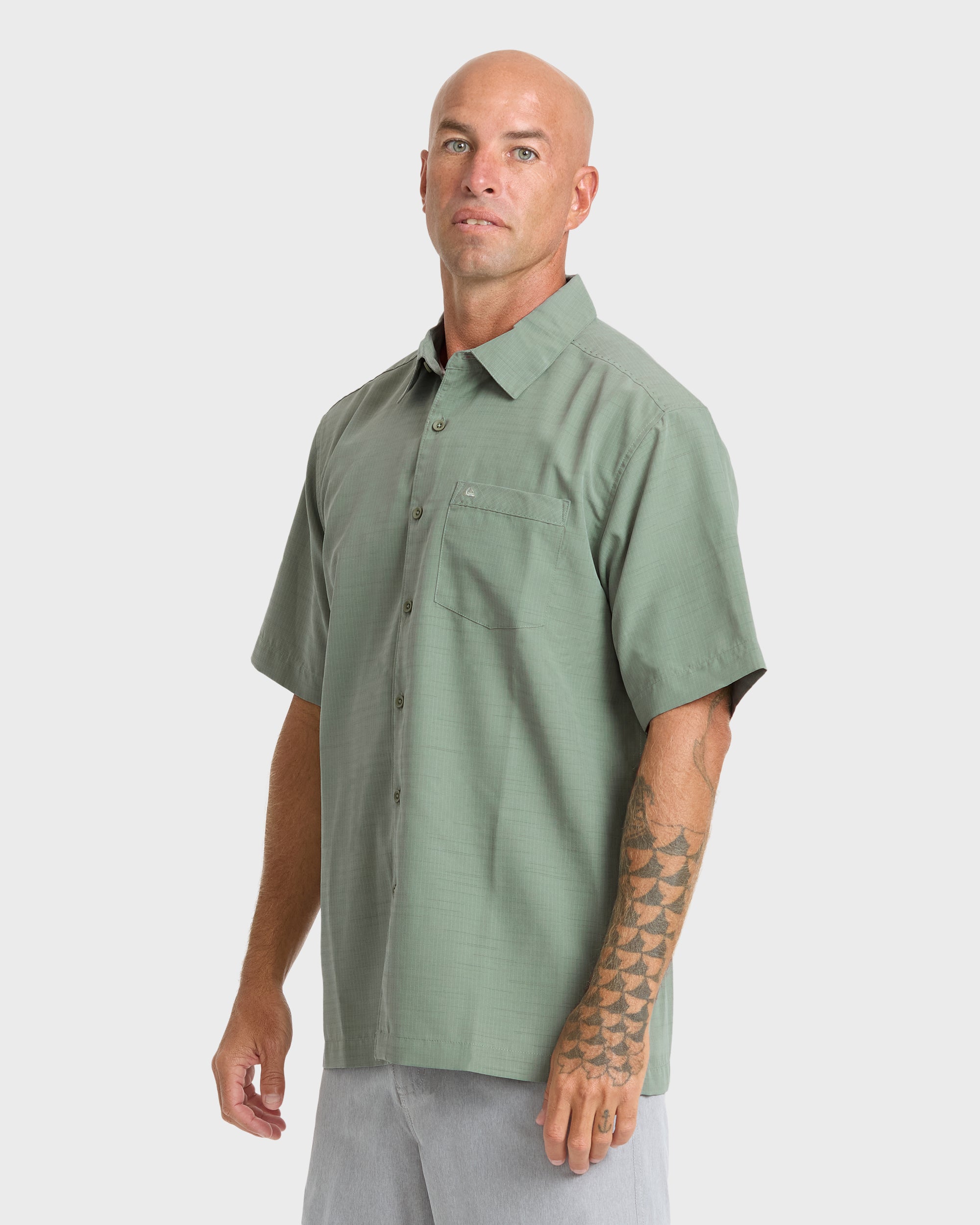 Waterman Centinela Premium Anti-Wrinkle Shirt - Lily Pad - Image 4