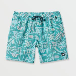 Waterman Borderline 17 Volley Swim Trunk - Beach Blue