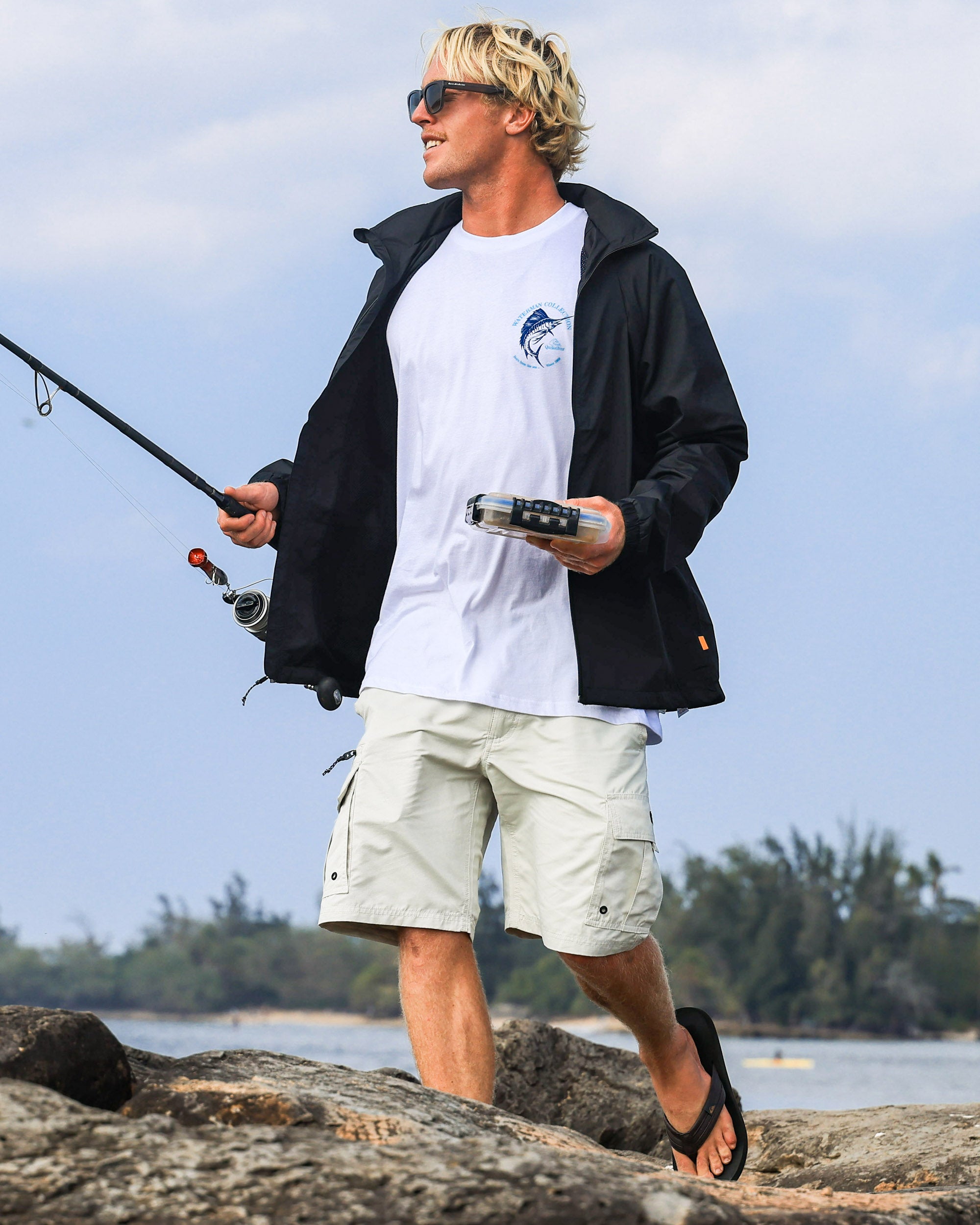 Waterman Maldive Atoll 20 Cargo Shorts - Silver Birch