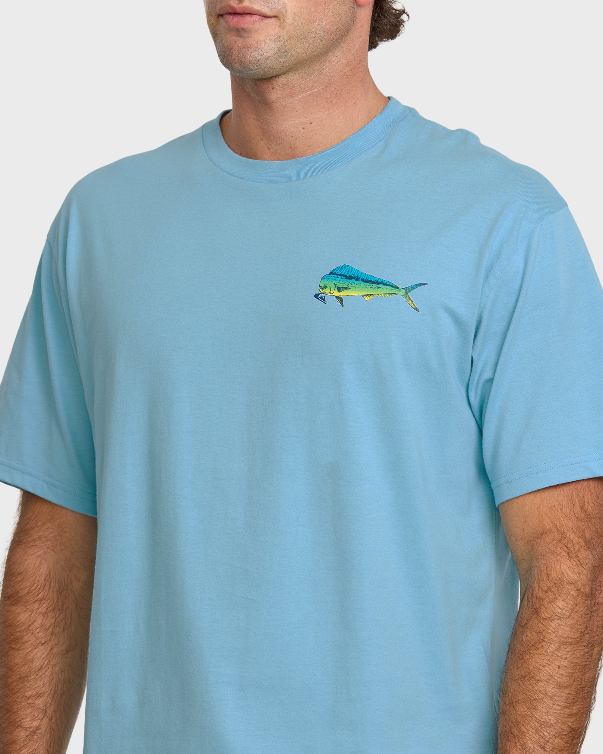 Waterman Quik Hook Classic T-shirt - Cali Blue - Image 5