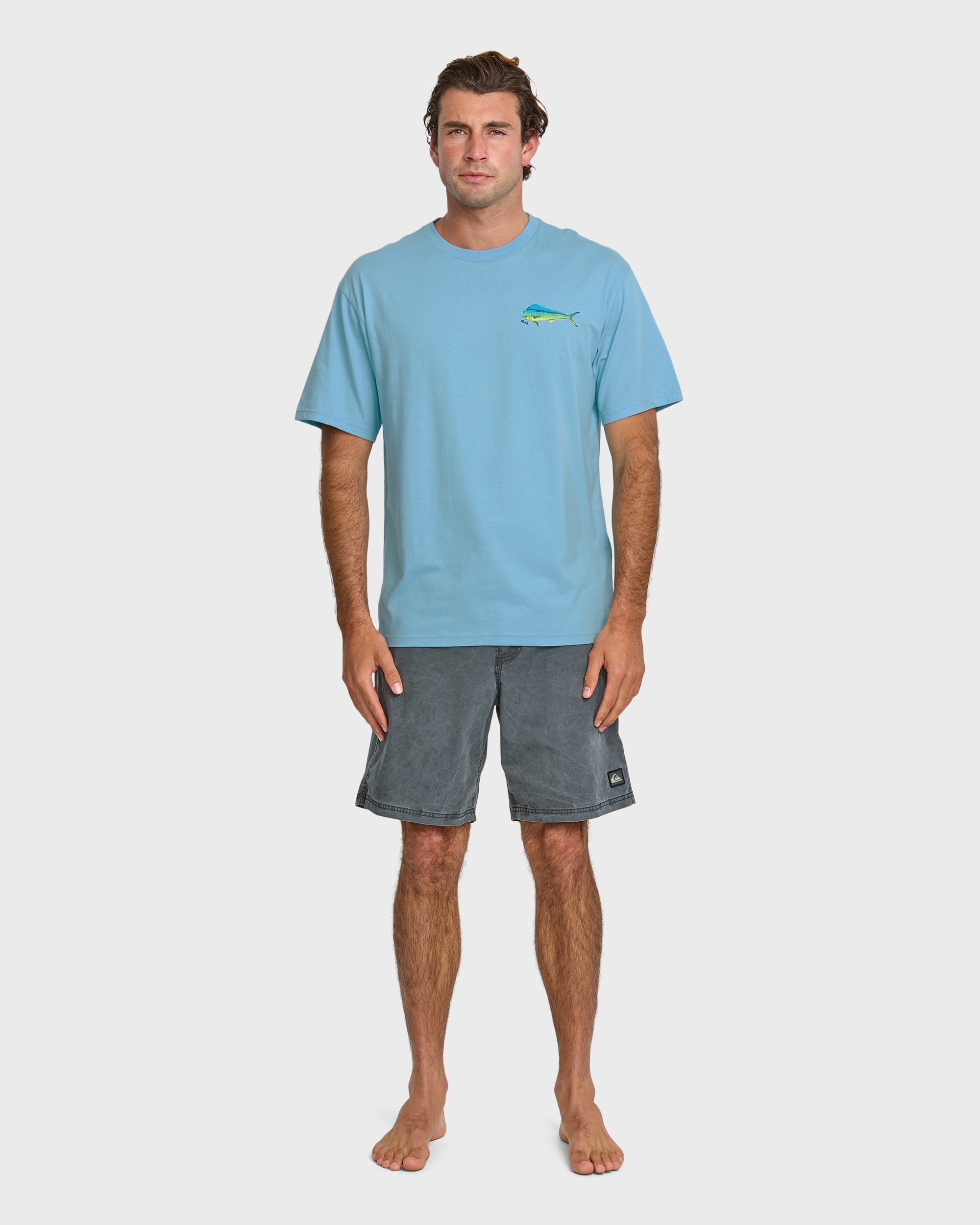 Waterman Quik Hook Classic T-shirt - Cali Blue - Image 3