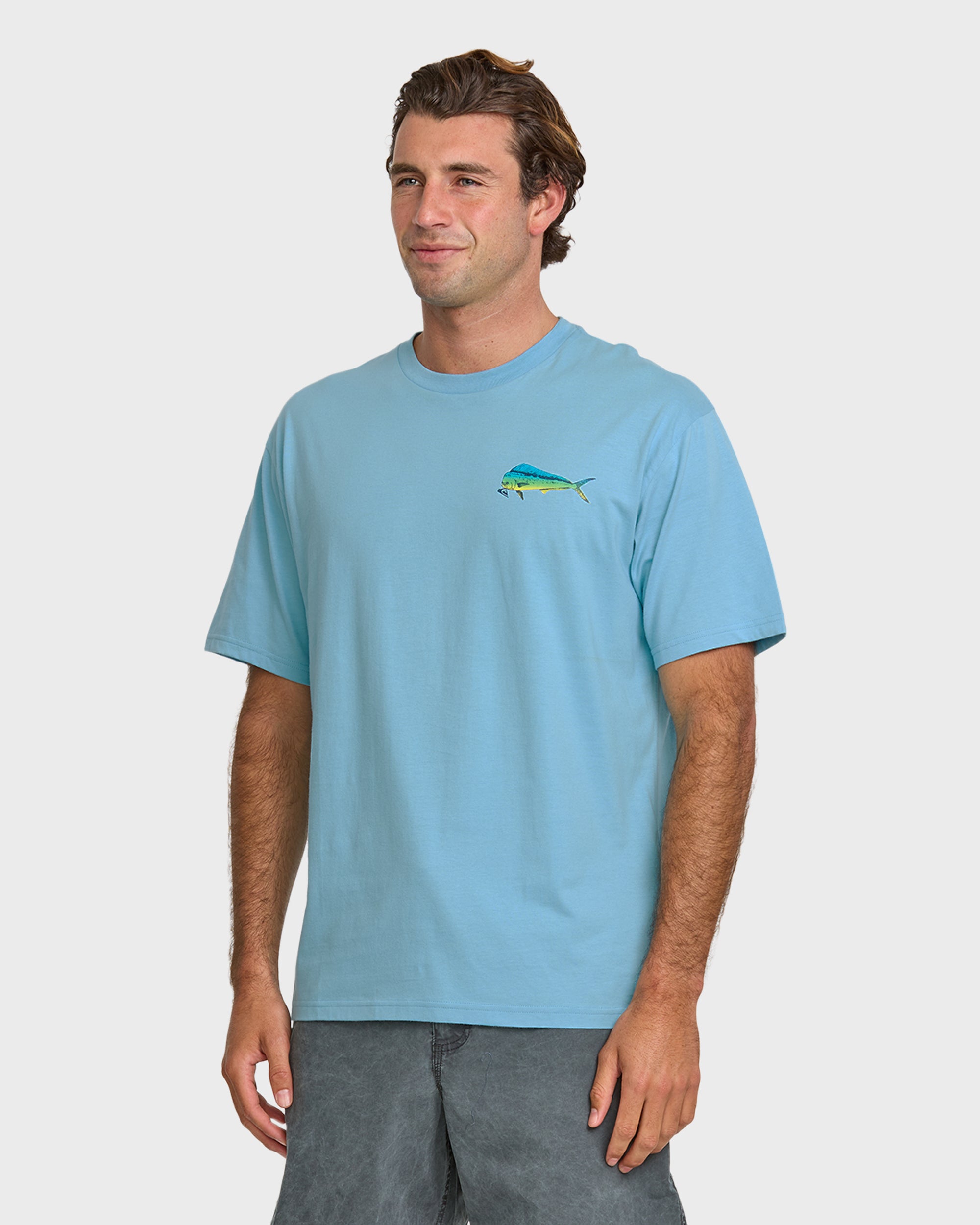 Waterman Quik Hook Classic T-shirt - Cali Blue - Image 4