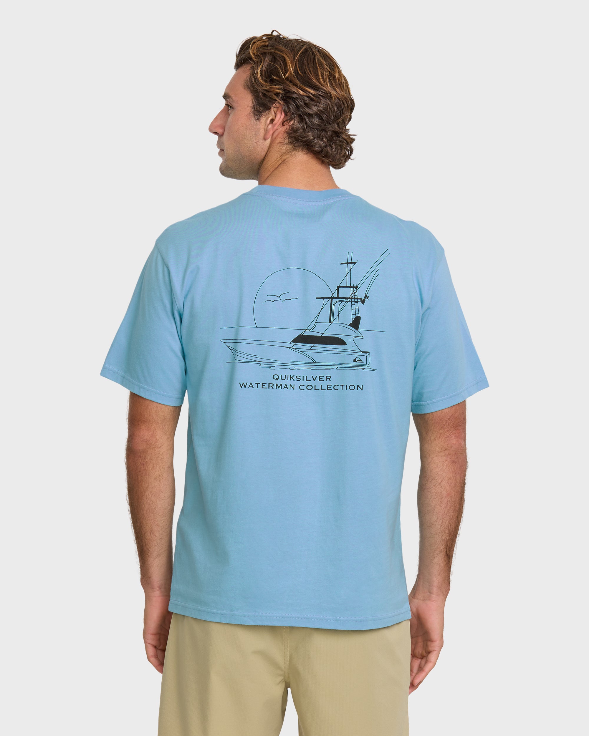 Waterman Fishing Trip Classic T-shirt - Cali Blue - Image 2