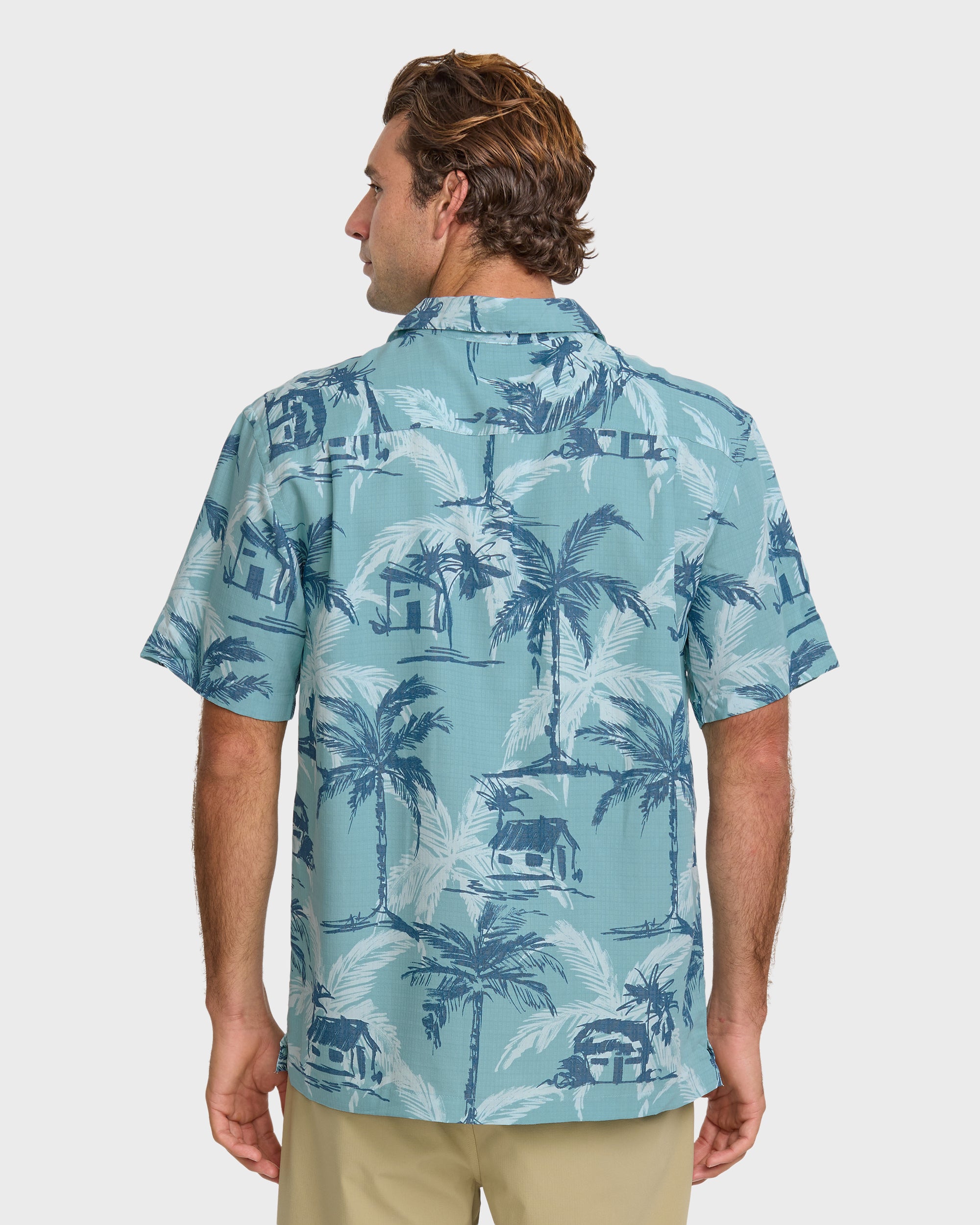 Waterman Off The Grid Shirt - Aqua - Image 2