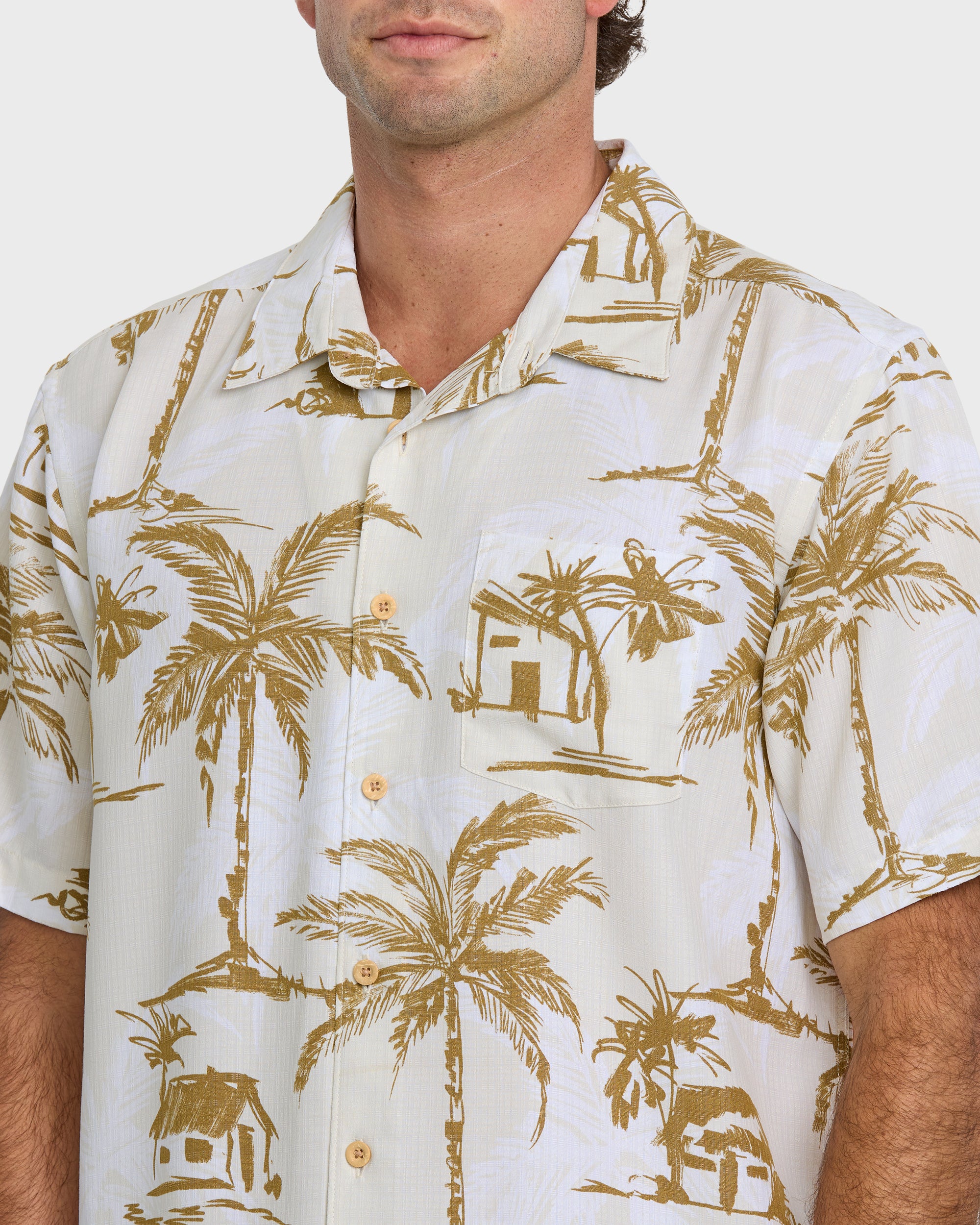Waterman Off The Grid Shirt - Bone White - Image 5
