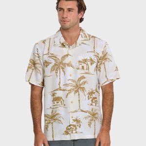 Waterman Off The Grid Shirt - Bone White