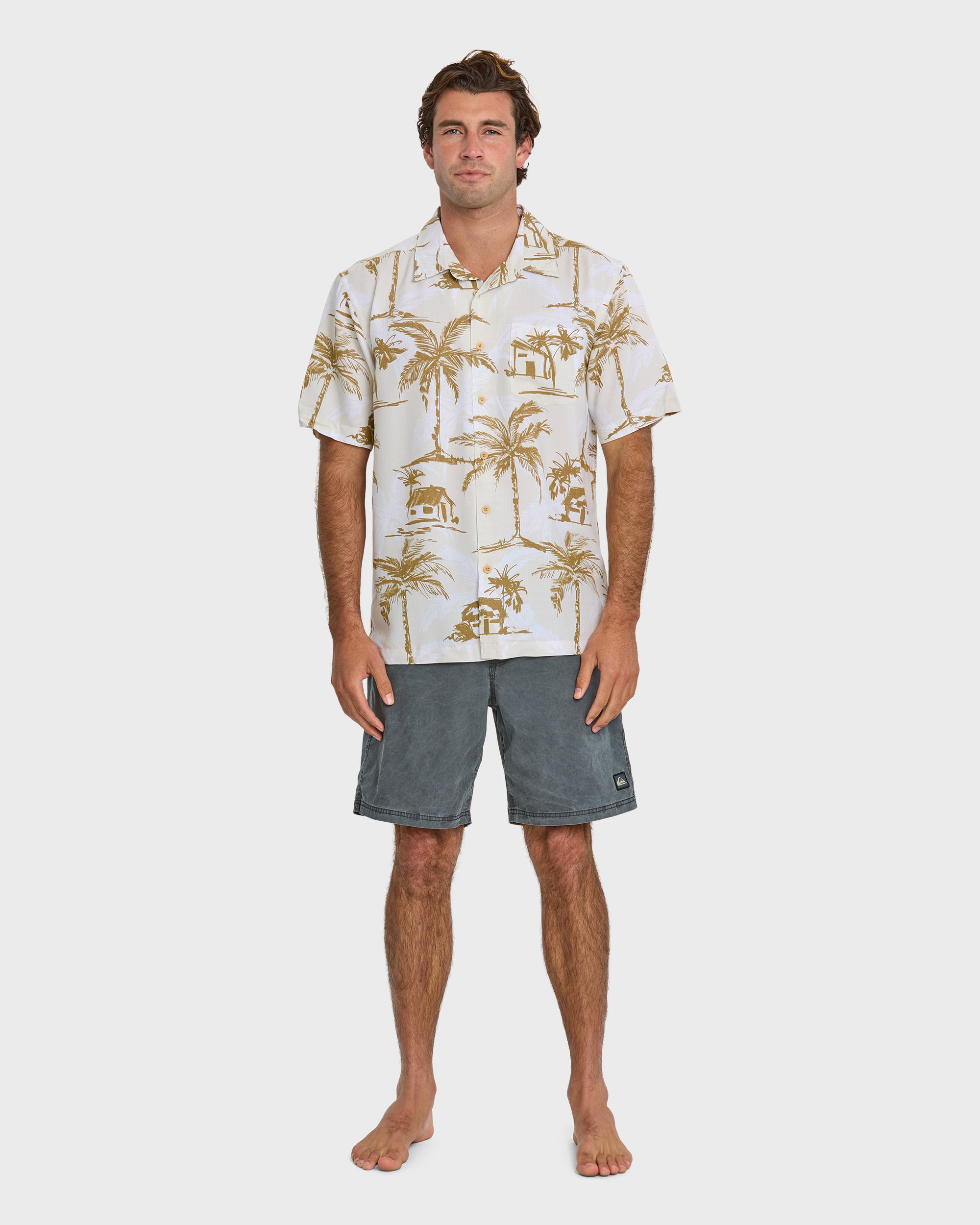 Waterman Off The Grid Shirt - Bone White - Image 3