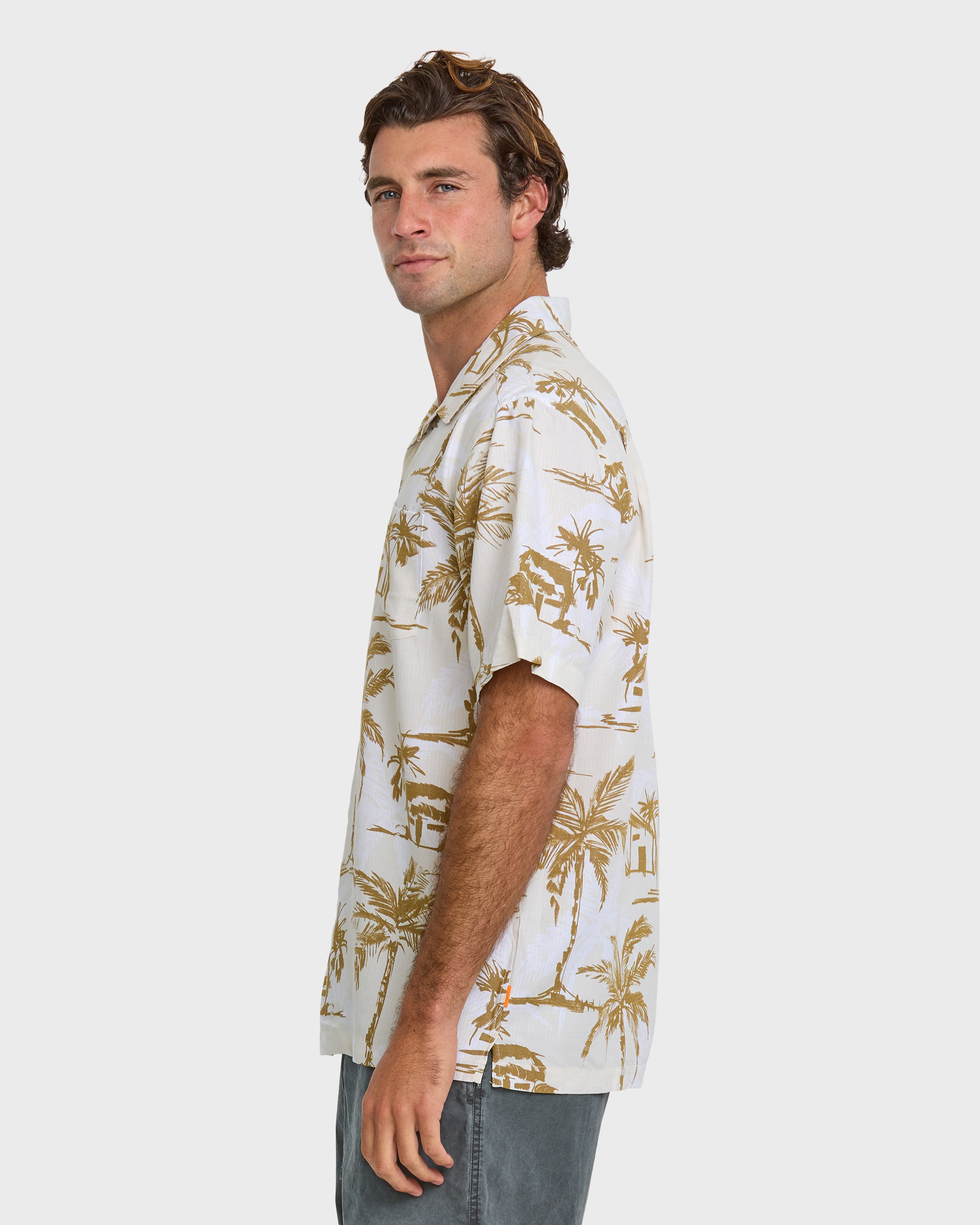 Waterman Off The Grid Shirt - Bone White - Image 4