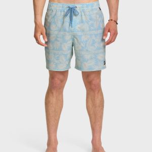 Waterman Fern Garden 17 Swim Trunks - Beach Blue
