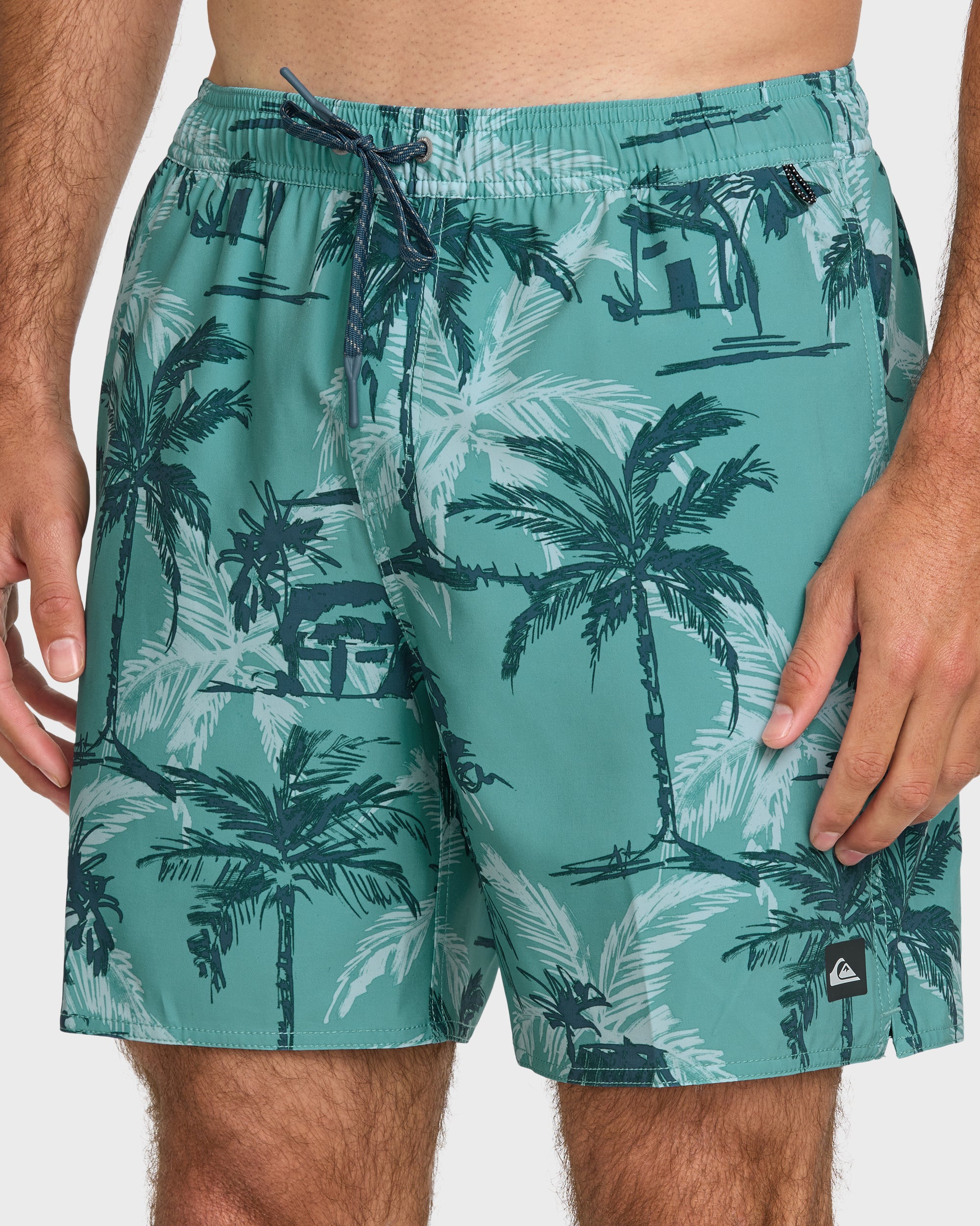 Waterman Off The Grid 17 Swim Trunks - Aqua - Image 5