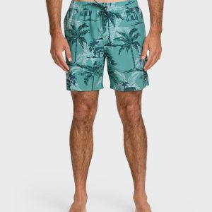 Waterman Off The Grid 17 Swim Trunks - Aqua