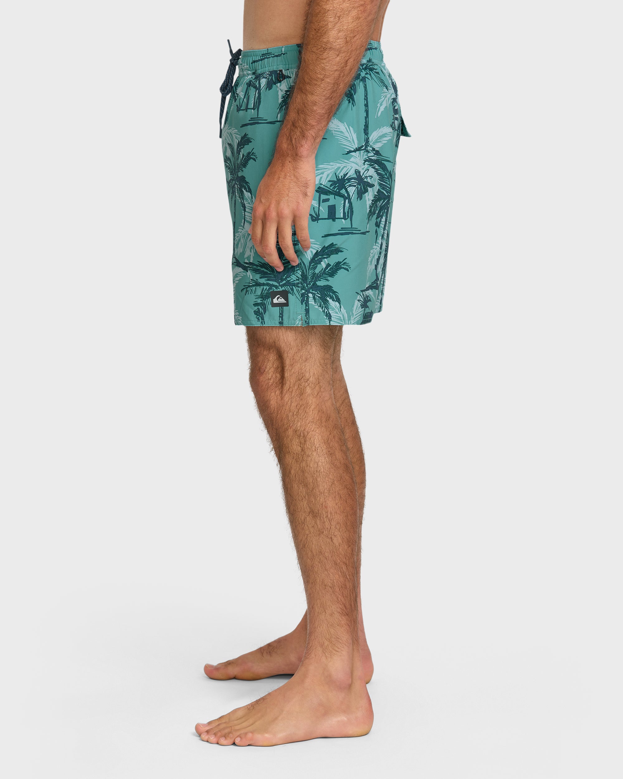 Waterman Off The Grid 17 Swim Trunks - Aqua - Image 4