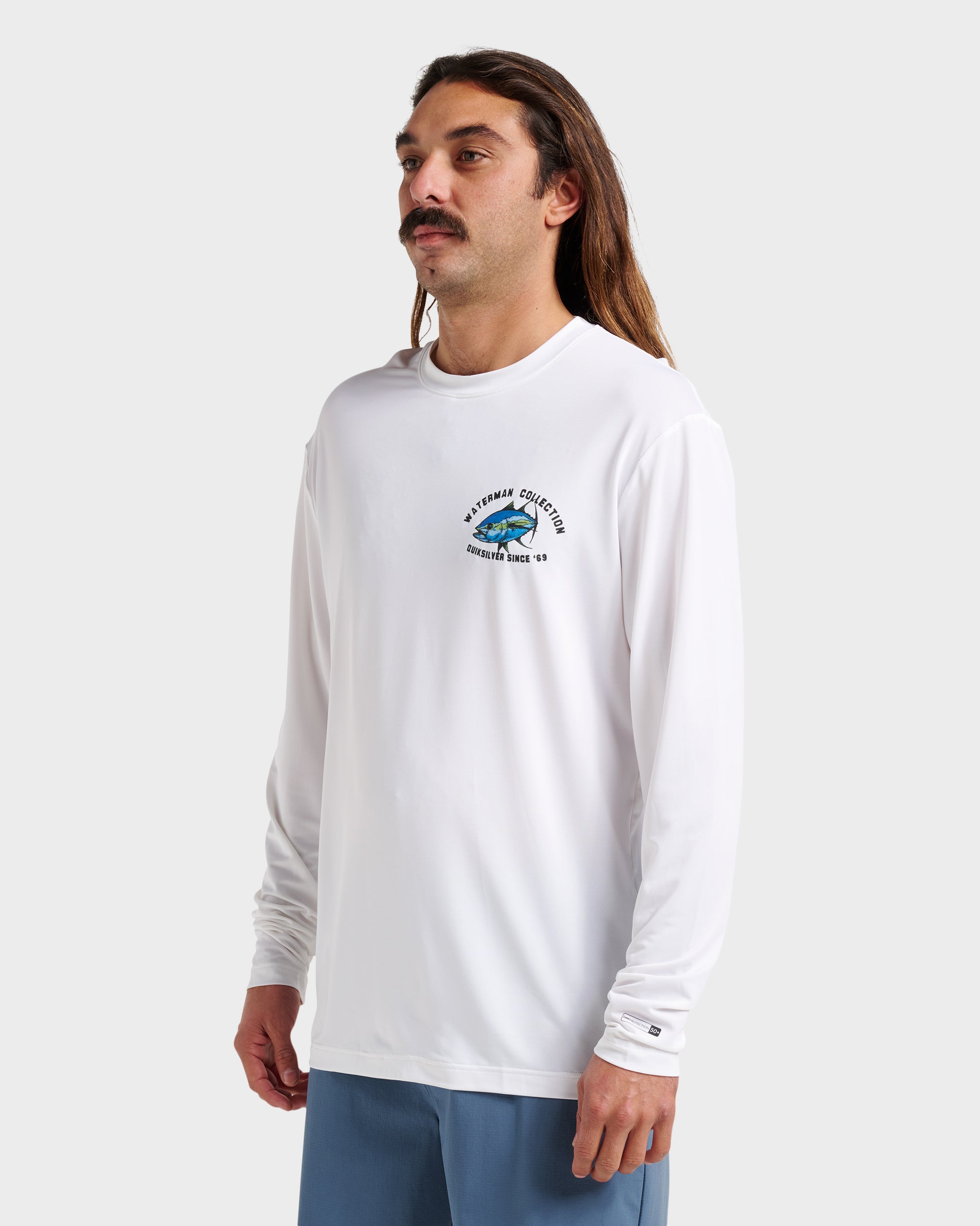 Waterman Coolbreeze Long Sleeve Surf Tee - White - Image 3